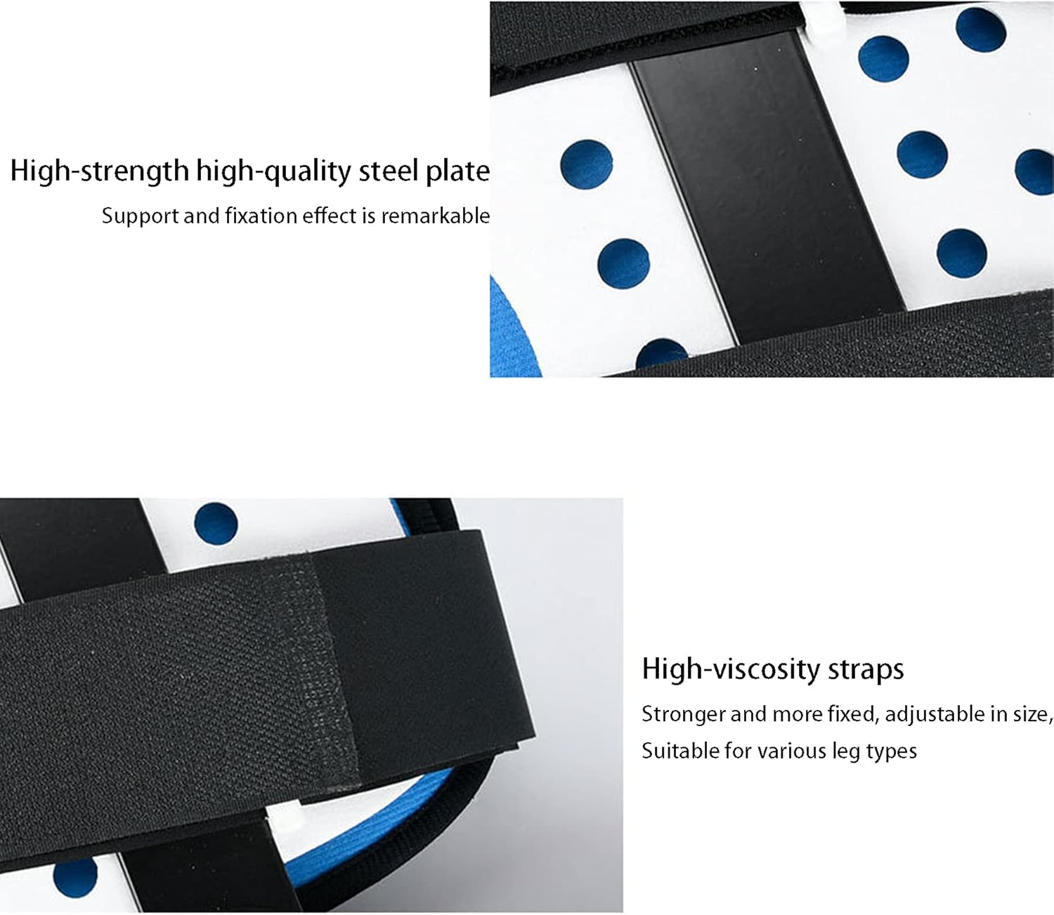 ROM Orthosis Knee Brace Adjustable Knee Immobilizer Brace Support Splint Stabilizer Wrap Sprain Post-op Hemiplegia Fixation OSTE Arthritis Adjustable ​for Left Leg and Right Leg