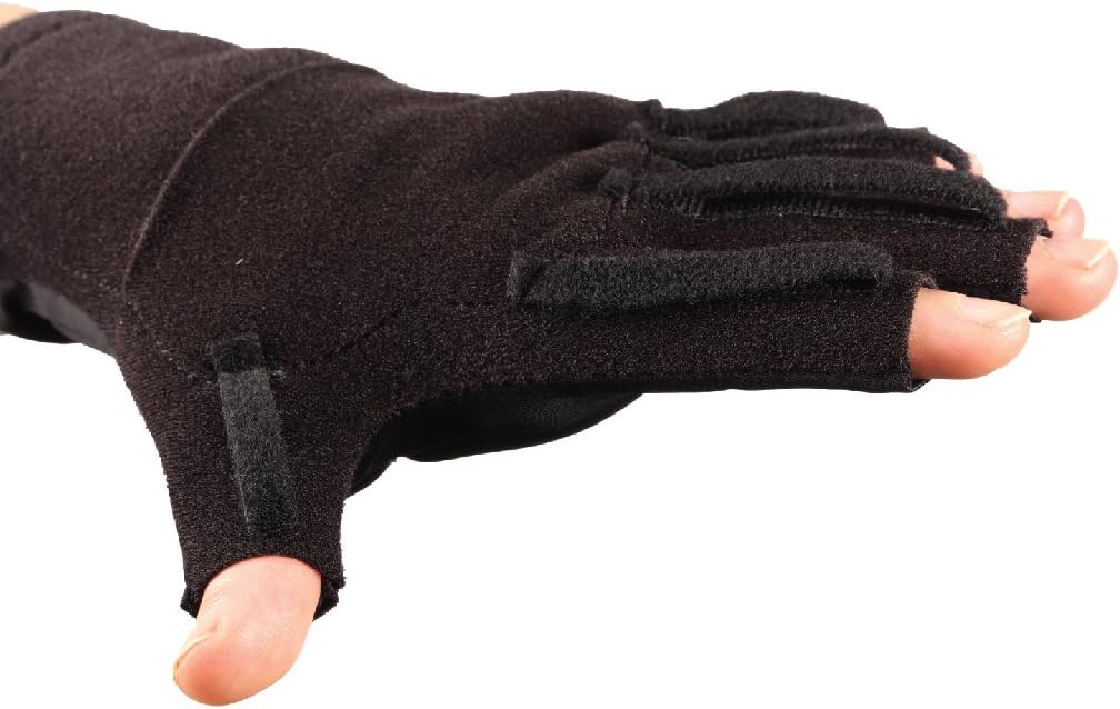 Dorsal Pocket Glove Compression W/Doffing Loops; Lg Reg; Right; Black SIGVARIS