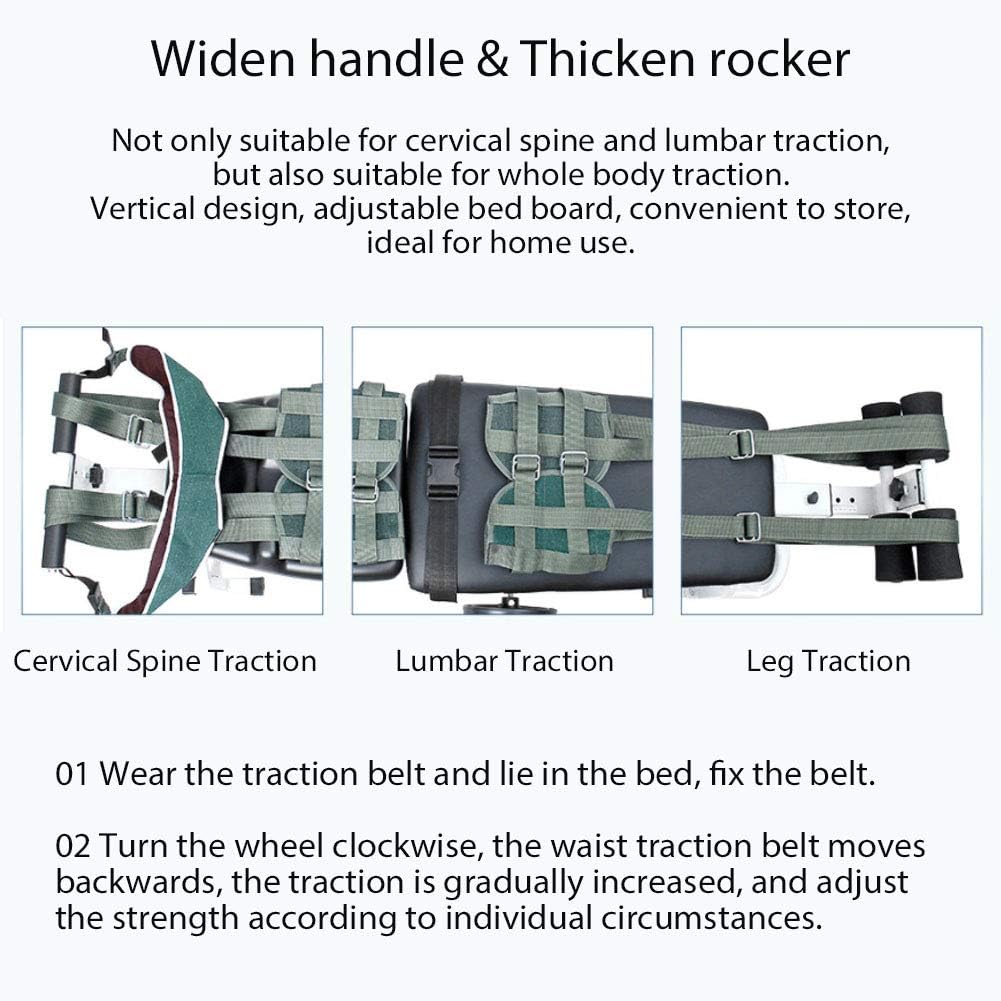 ZJchao Stretch Bench, Body Stretching Device Cervical Spine Lumbar Traction Bed Table Massage Tool Home Use Inline Back Stretch Bench Traction Bed Body Stretching Device