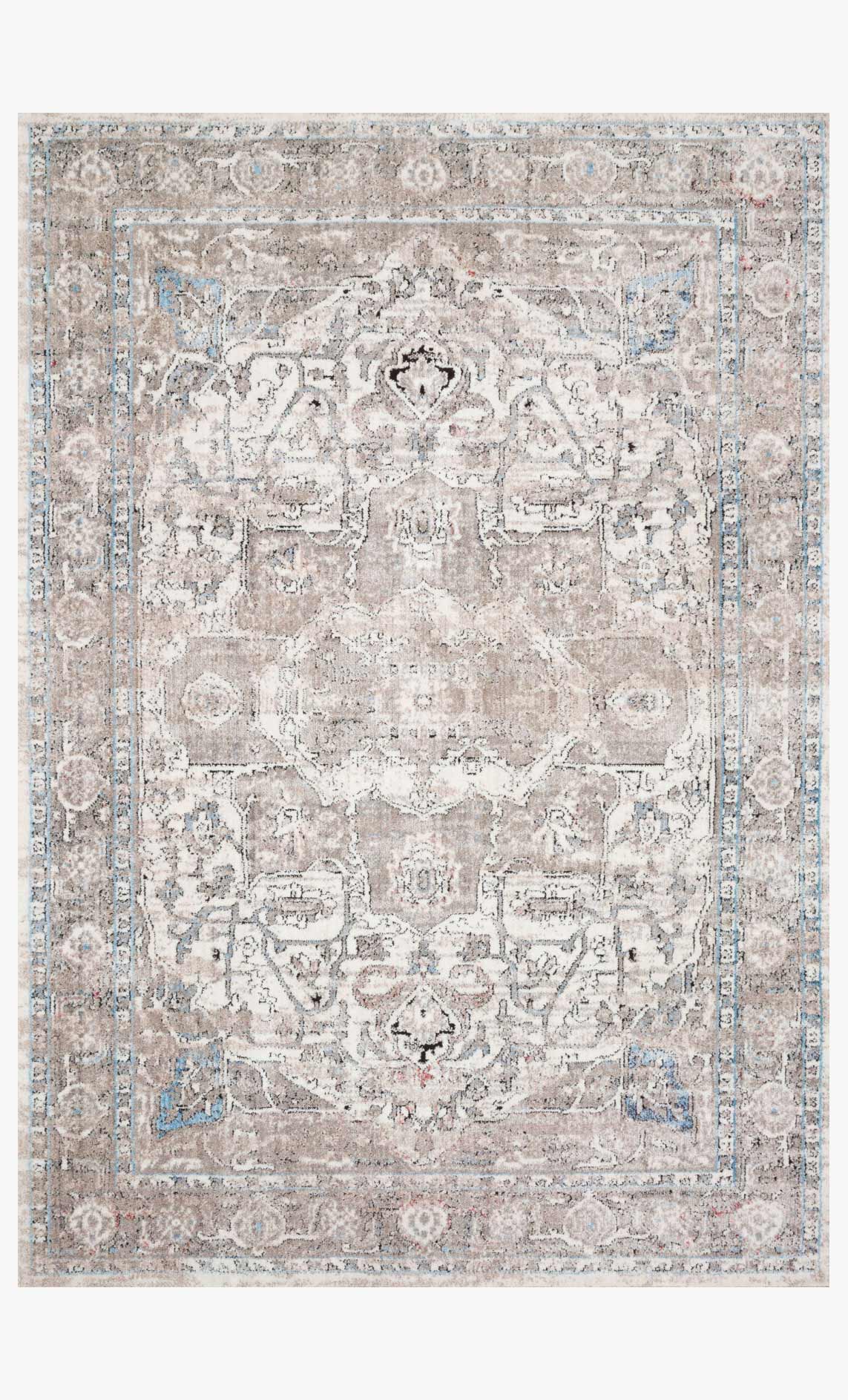 Loloi II Dante Collection - Transitional Power Loomed Rug in Ivory & Stone (DN-05)