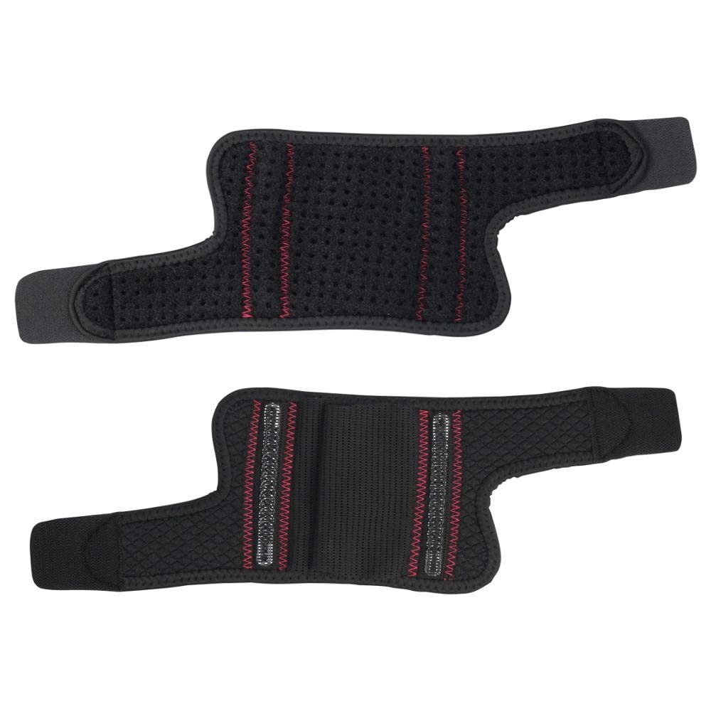 2 Pcs Sport Compression Wrist Brace Adjustable Wrist Support Wrap Thumb Stabilizer for Volleyball Tennis Basketball Weightlifting