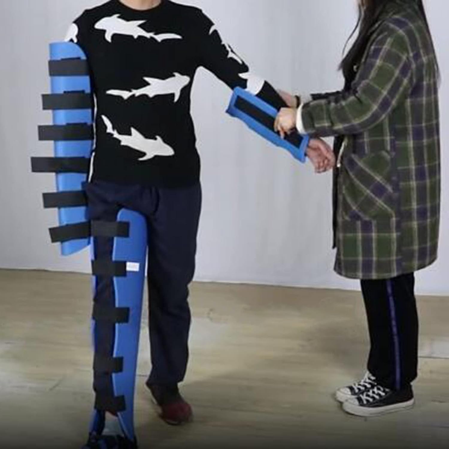 Adult and Child Limb Fracture Splint, Multifunctional Leg Arm Fixed Splint Set, Provide Leg Arm Shoulder Support Braces for Orthopedic, Post Op Rehab, Meniscus Tear