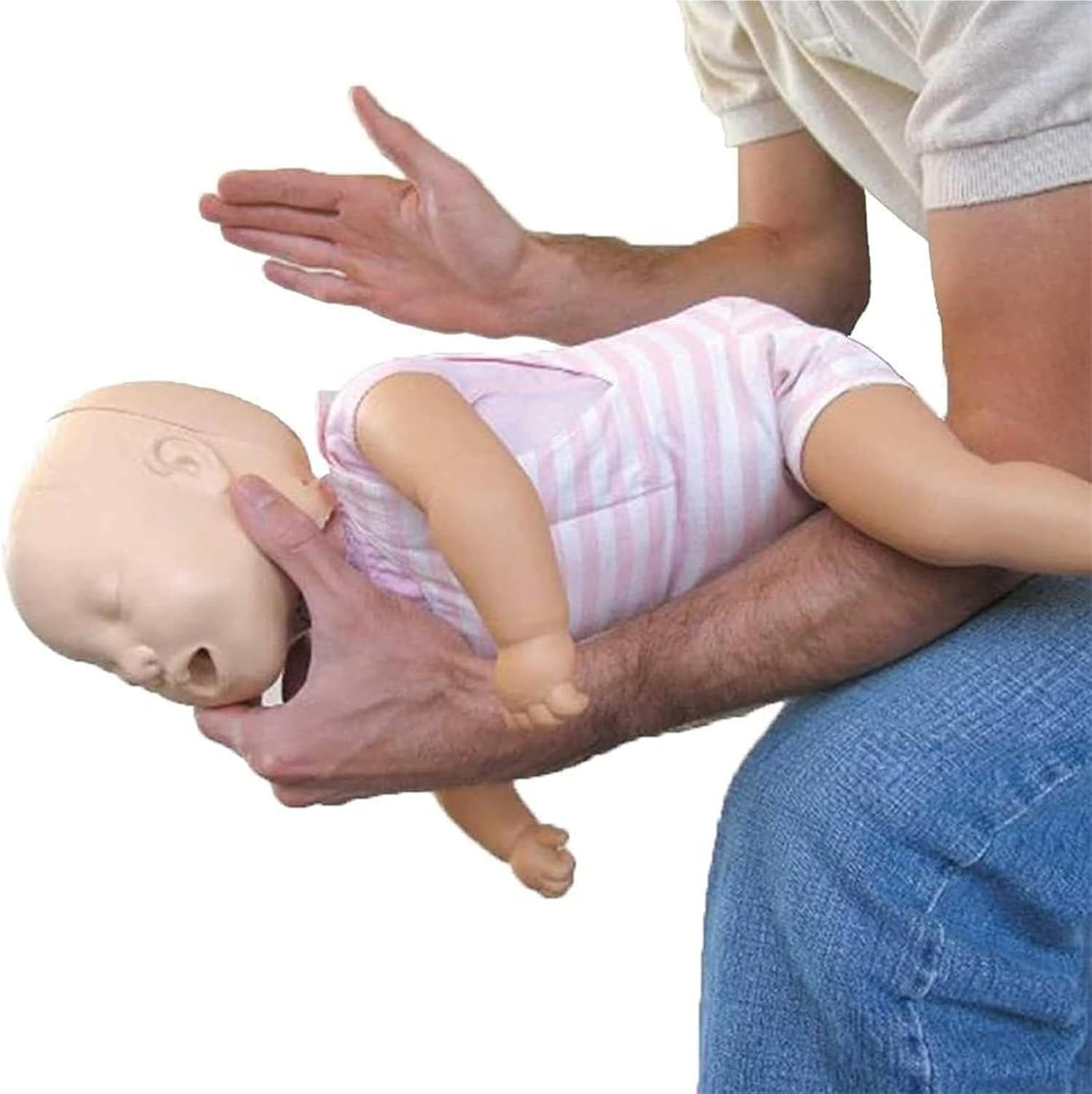 Infant Cardiopulmonary Resuscitation, Heimlich Maneuver and Cardiopulmonary Resuscitation (CPR) Practice, Easy to Use, Baby Infarction Model for Education.