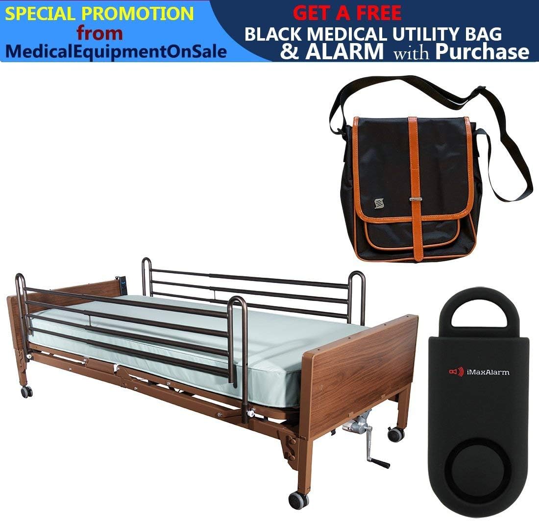 Drive Delta Ultra Light Full Electric Hospital Bed with Full Rails and 80