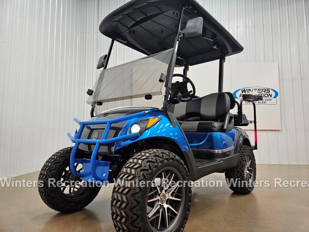 2016 Yamaha Drive Electric STREET READY Golf Cart, Skyline Blue & Magnetic Grey