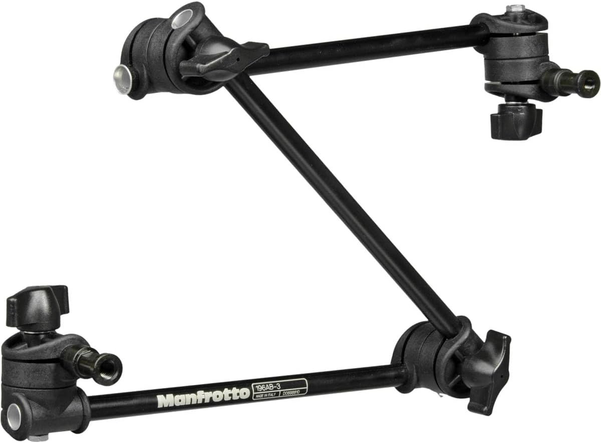 Manfrotto 196AB-3 3-Section Single Articulated Arm without Camera Bracket (Black)