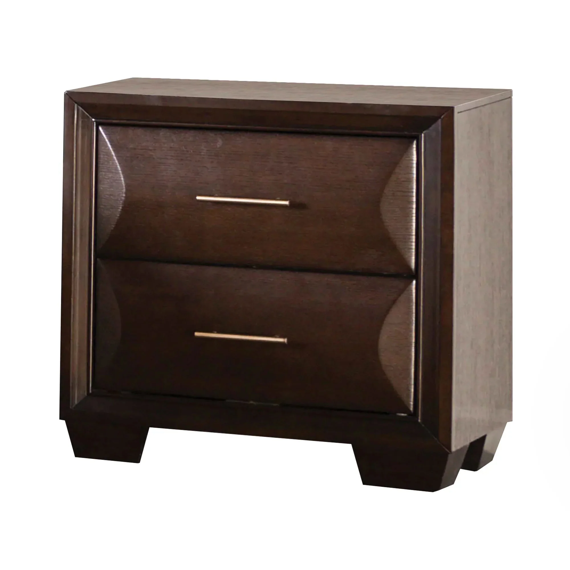 Parrot Uncle Hinwitz Transitional Solid Wood 2-Drawer Nightstand