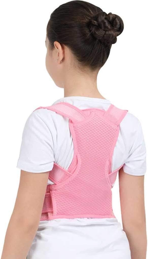 Profesional Child Adjustable Back Chest Support Belt Posture Corrector Shoulder Brace Tape Posture Correct Orthotics(Black-JoJo's Bizarre Adventure1,Extra Small-XS)