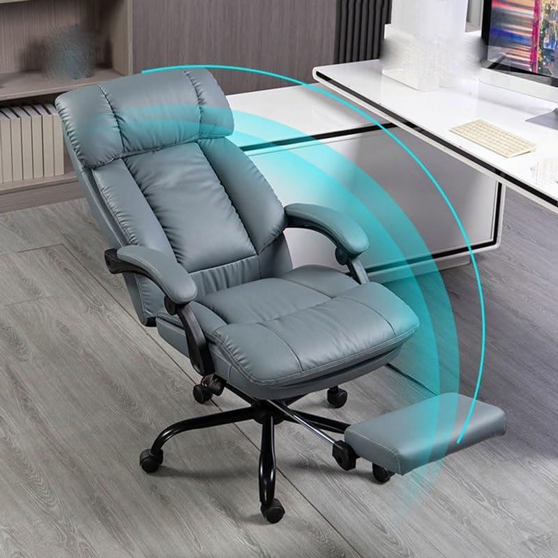 Office Chair Can Lie Down Computer Stool Ergonomics Back Support Simple Furniture Linkage Armrest Sponge Cushion (D As Shown)
