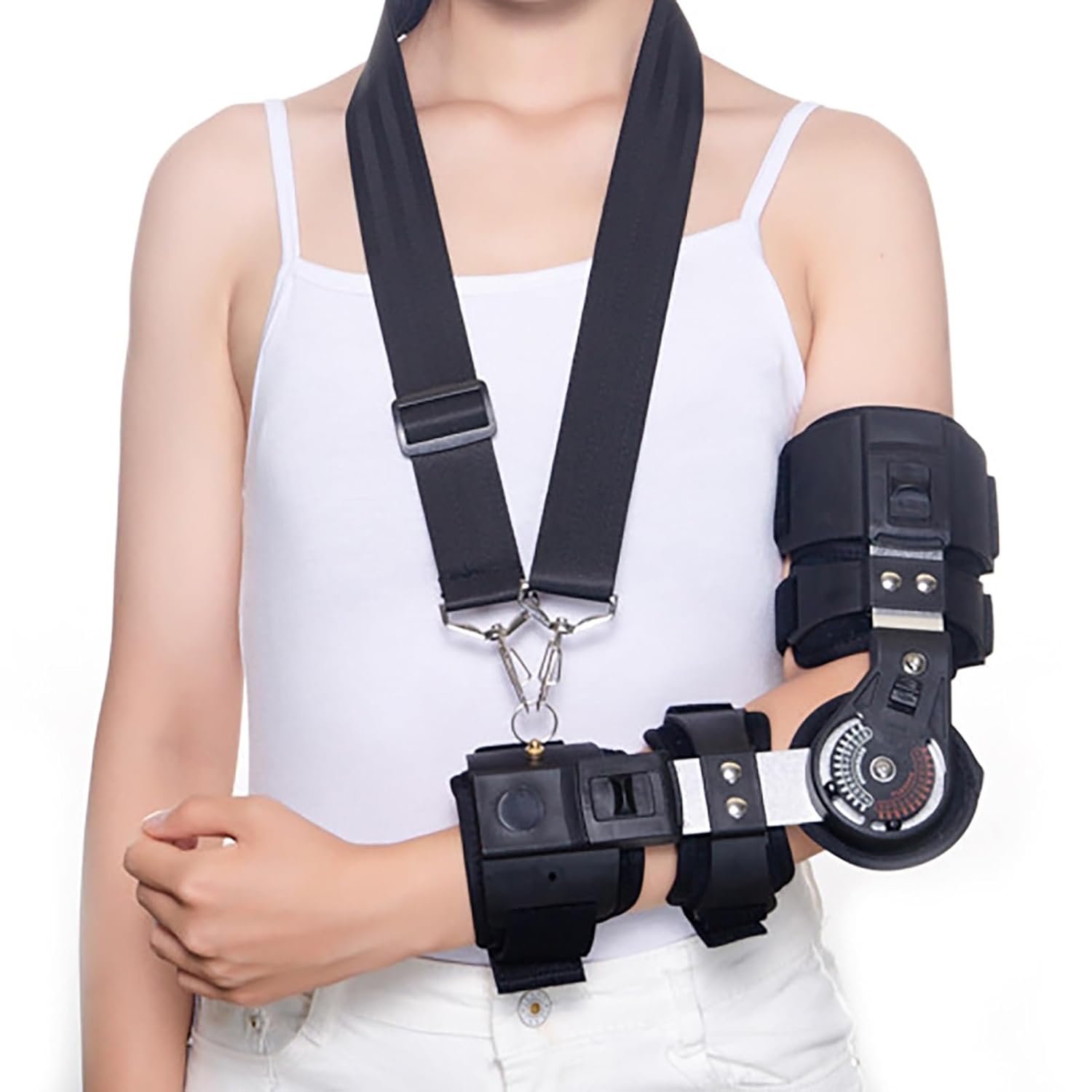 Elbow Stabilizer Splint Adjustable Rom's Postoperative Elbow Brace Stabilizer Relieve Joint Contracture Fixation Pain for Elbow Fracture Fixation