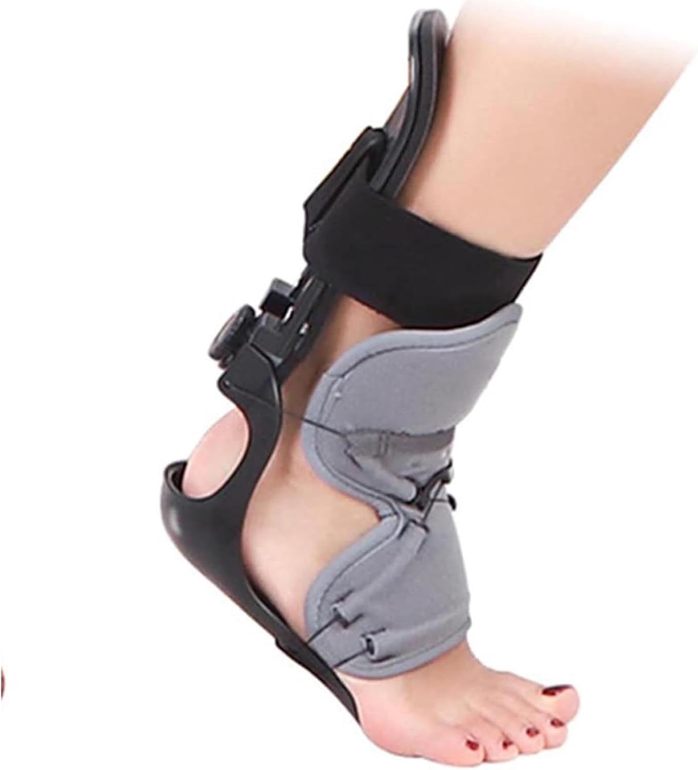 AFO Foot Drop Orthosis Foot Support, Foot Drop Foot Nerve Injury Rehabilitation Training Foot Varus Orthosis Heel, Ankle, Arch Foot Pain,Right-M