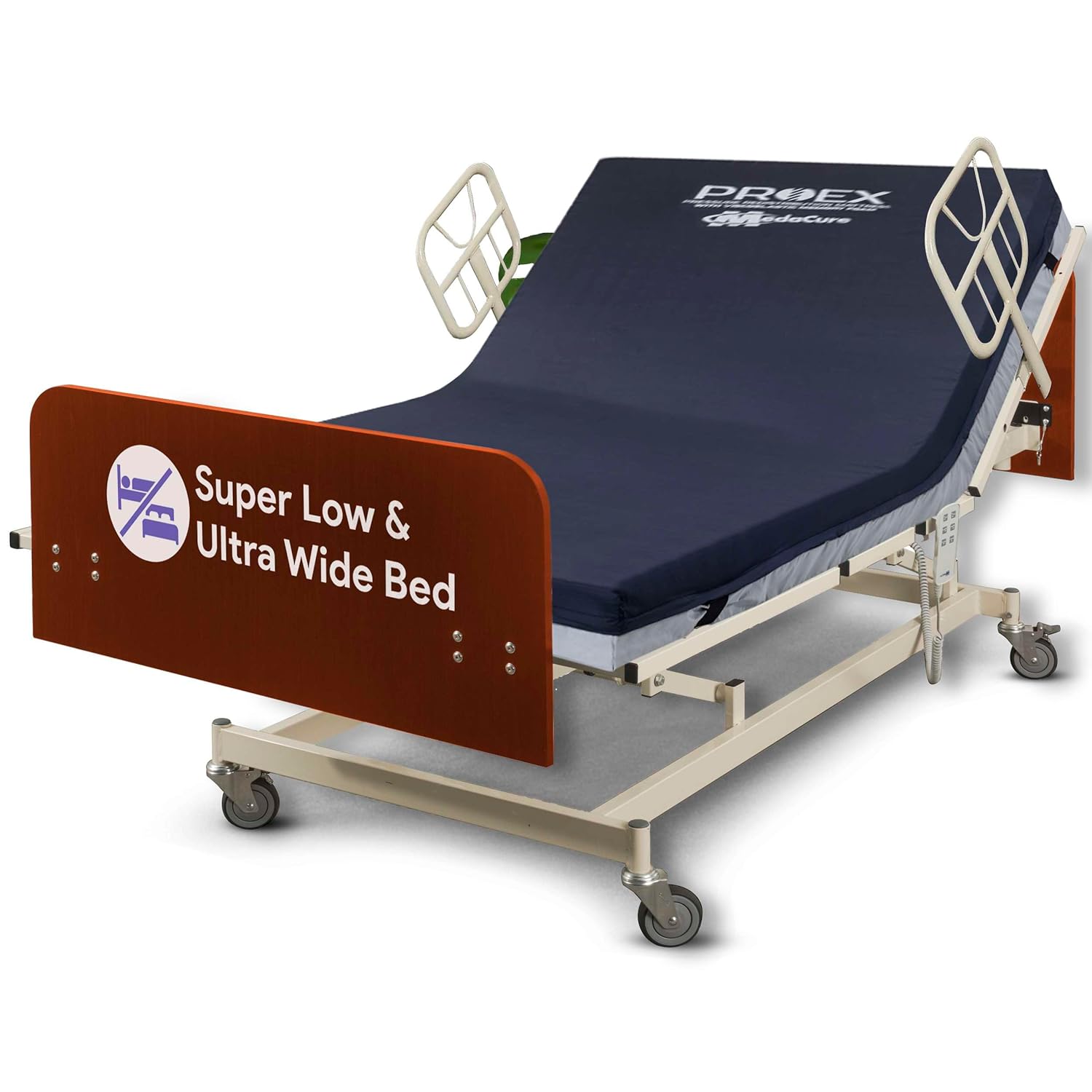 Ultra Wide Adjustable Hospital Bed with 48