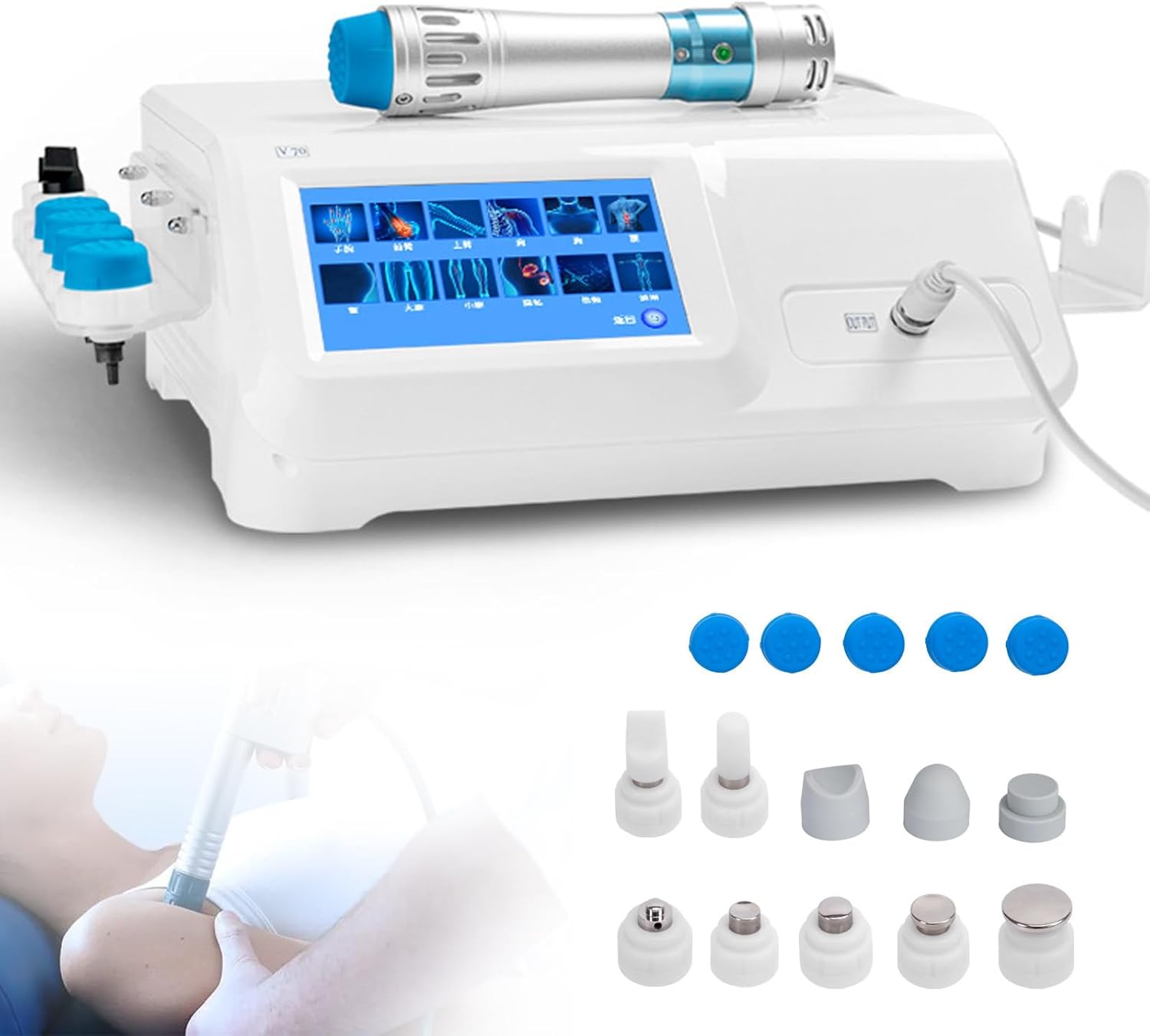 ED Shockwave Therapy Machine – Multifunctional ESWT Device for Pain Relief, Muscle Relaxation, and Foot Therapy – Effective Extracorporeal Shockwave Treatment for Home Use