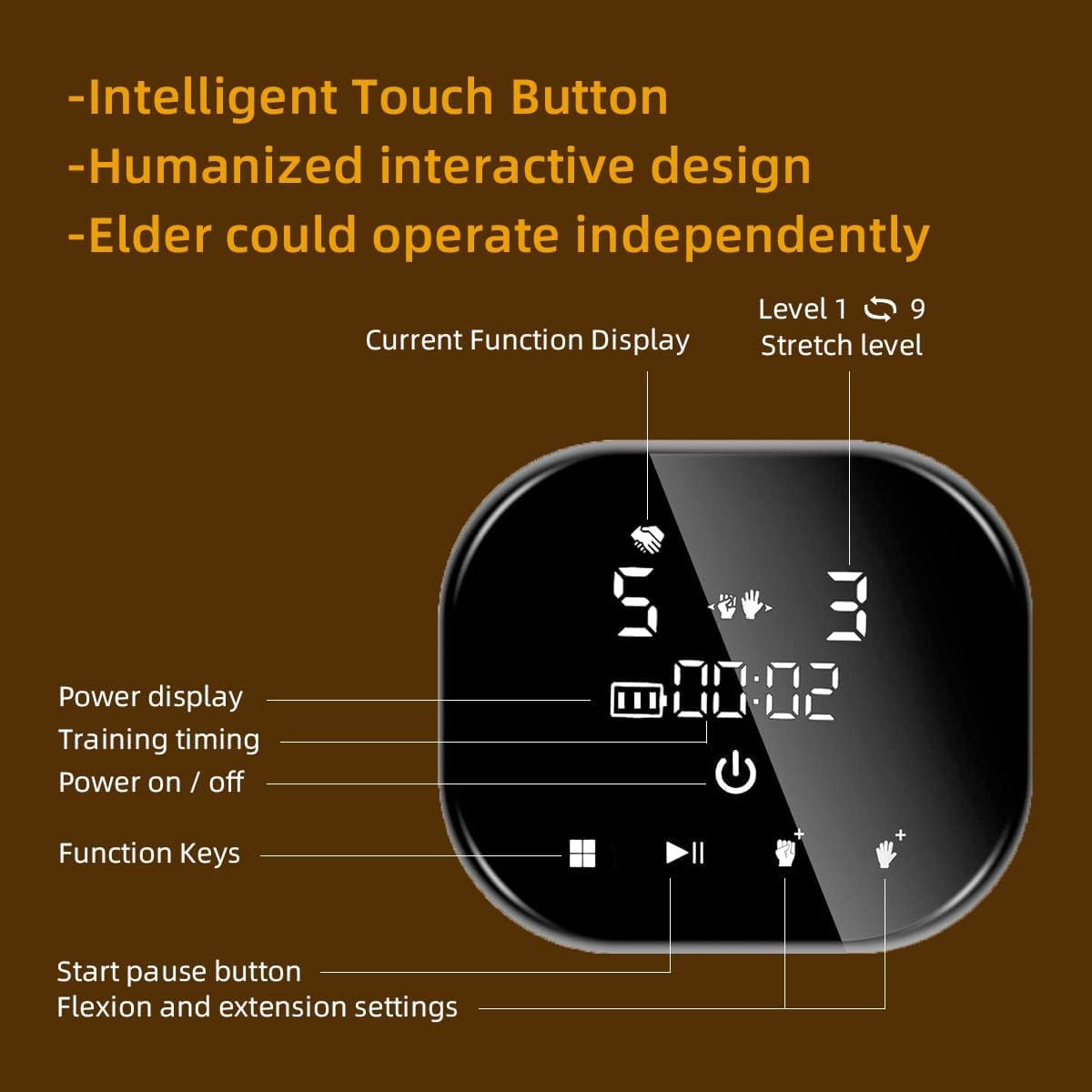 Pediatric Rehabilitation Robotic Glove, C10 Model Finger Rehabilitation Trainer with Adjustable Strength, Self-Training Recovery Equipment for Home Use