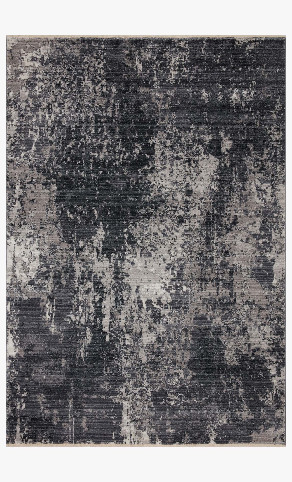 Loloi II Samra Collection - Transitional Power Loomed Rug in Charcoal & Silver (SAM-06)