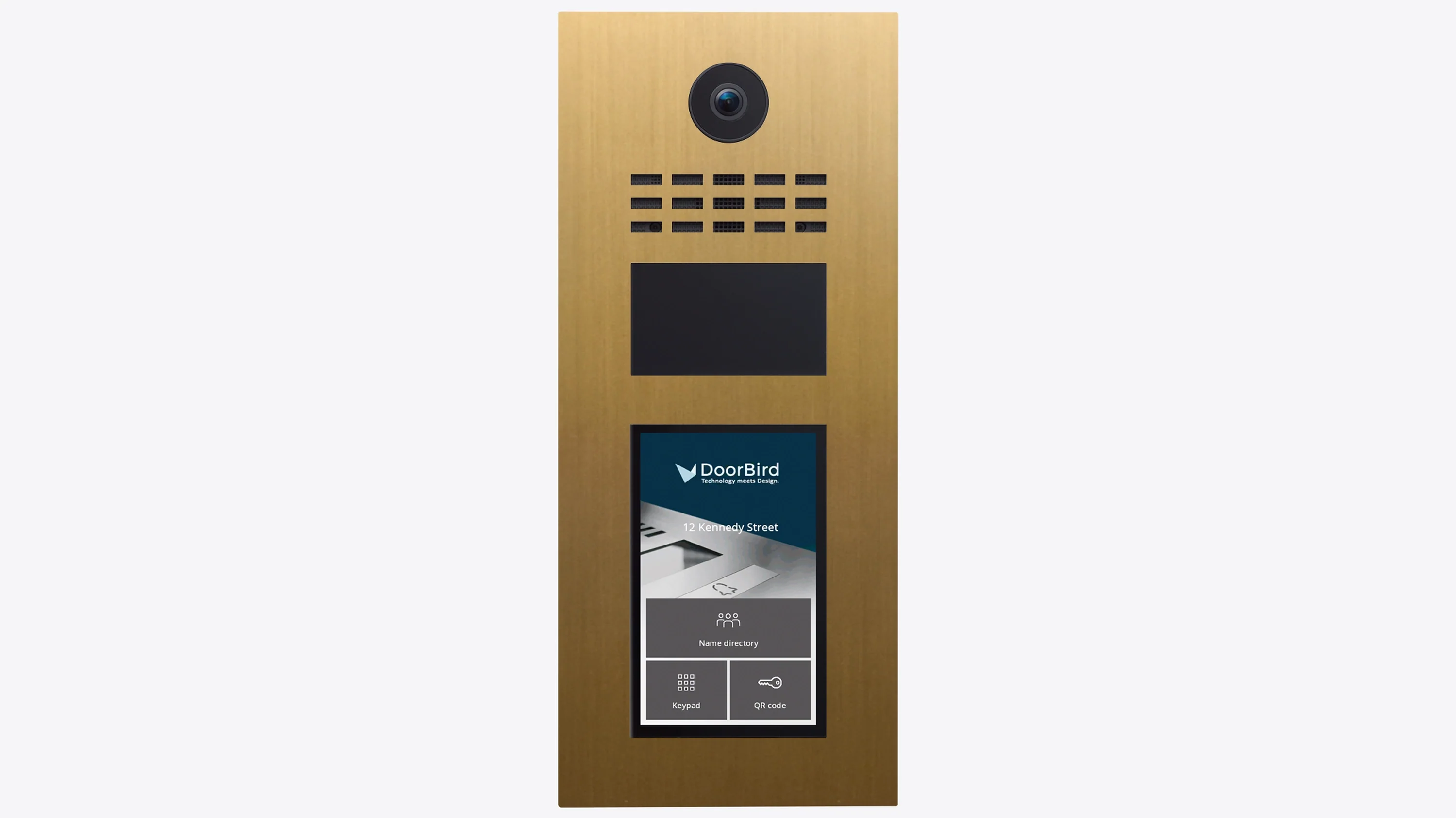 DoorBird D31TDV IP Video Intercom for Multi-Tenant Residences in Gold (429600809)