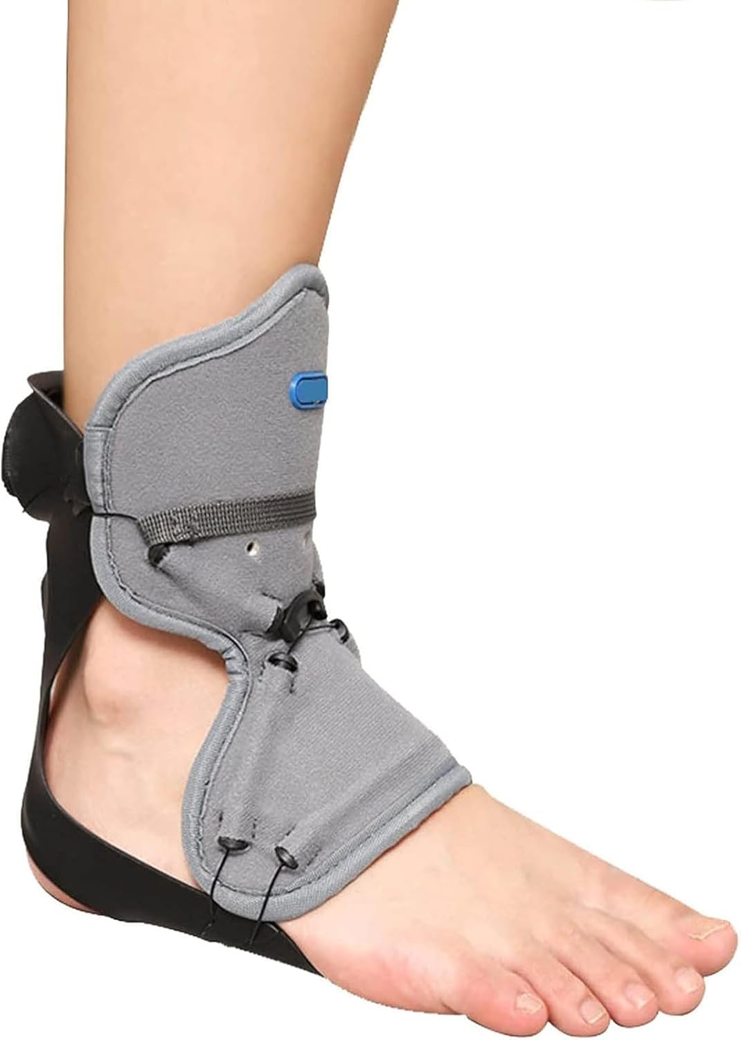 AFO Drop Foot Brace Orthosis, Plantar Fasciitis Compression Bandage, Strap Foot Drop Foot Nerve Injury Rehabilitation Training for Hemiplegia Stroke Foot Pain Relief,Right,L (Left-S