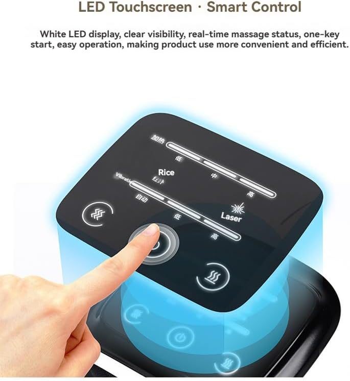 Knee Massager Smart with Heat, Red Light and Vibration, 3-in-1 Cordless, Gift for Mom and Dad.