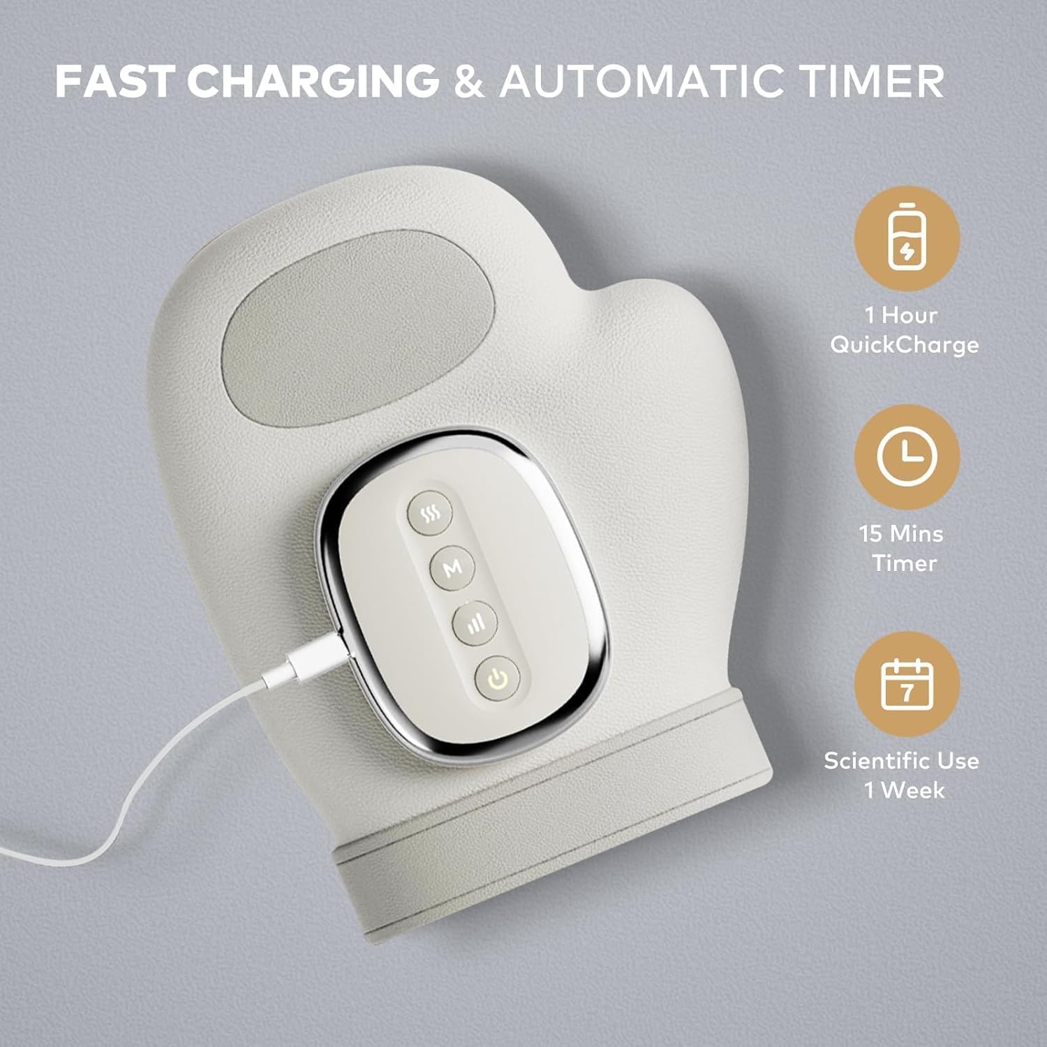 Vodeson Therapeutic Hand Massager with Heat Therapy & Compression - Arthritis Pain Relief & Muscle Recovery, 3D Compression with 13 Airbags for Office Workers/Gamers/Post-Surgery Care