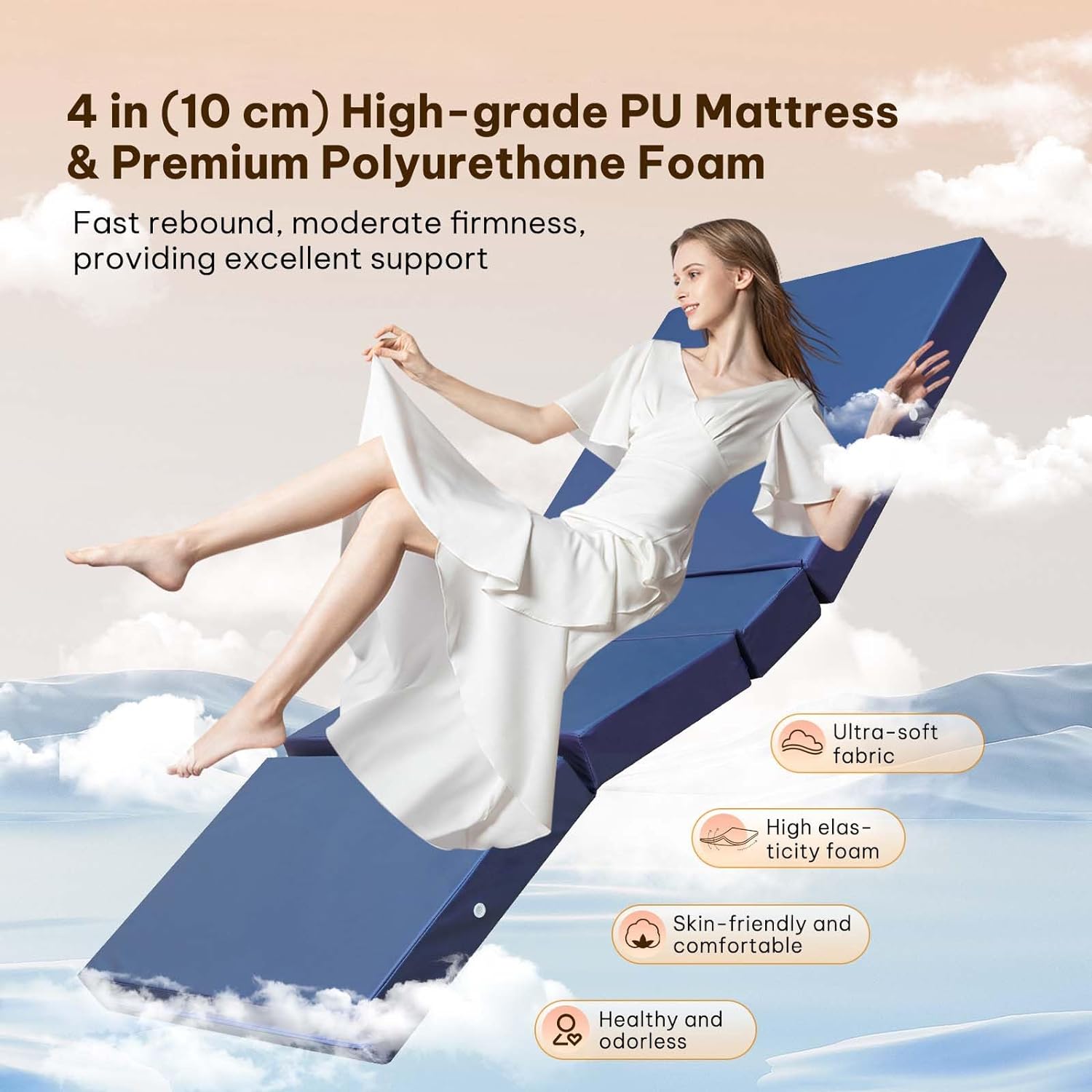 Premium 5 Function Full Electric Hospital Bed with LINAK Motors and PU Advanced Mattress for Home Use, Hospital ICU Bed with Fully Adjustable, Remote Control, Quiet Wheels, IV Pole, 89