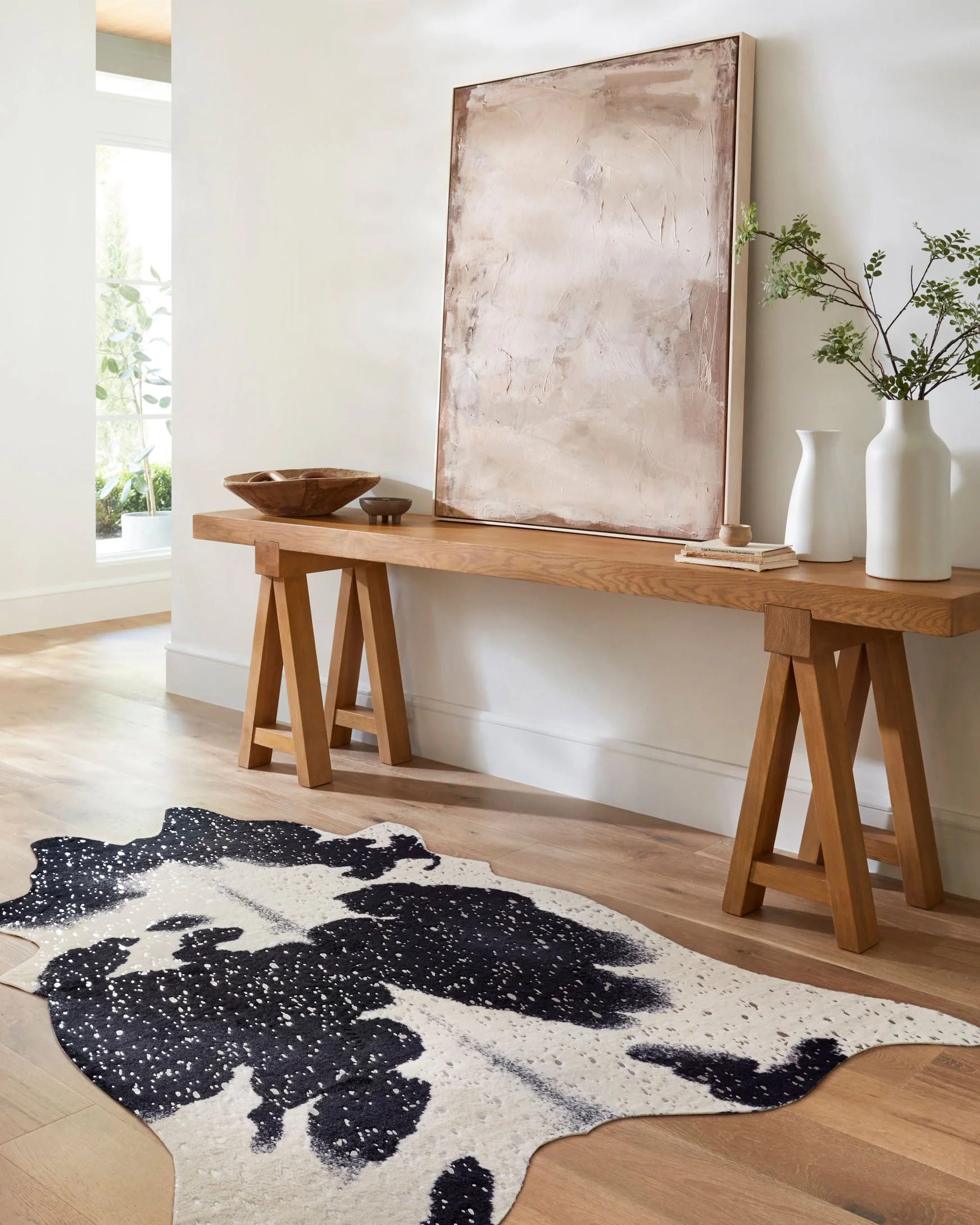 Loloi II Bryce Collection - Contemporary Power Loomed Rug in Black & Silver (BZ-01)