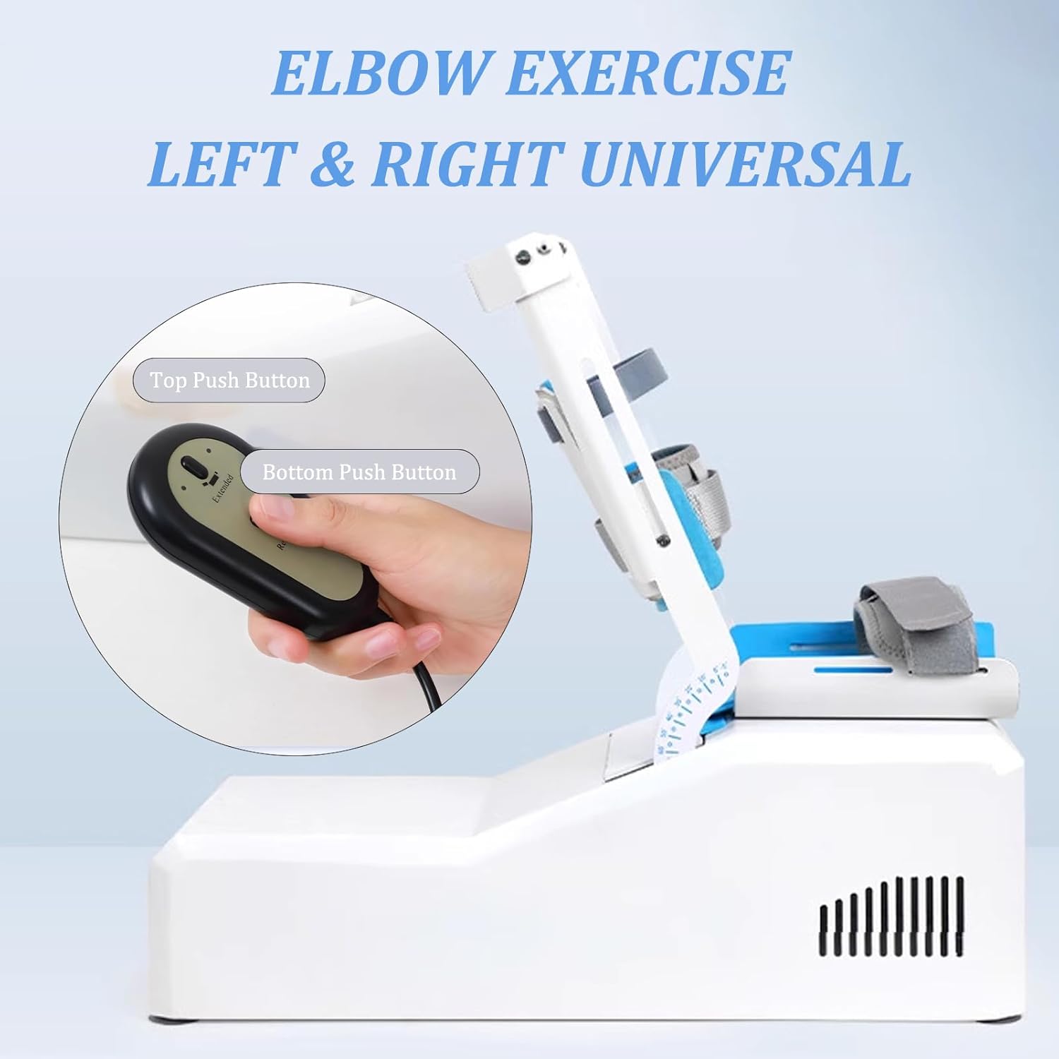 Electric Elbow Joint Rehabilitation Trainer, -5~145° Full-Angle Exercise, Brace Elbow Joint Rehabilitation Device, Arm Rehabilitation Device, Elbow and Arm Exerciser, for Home Use