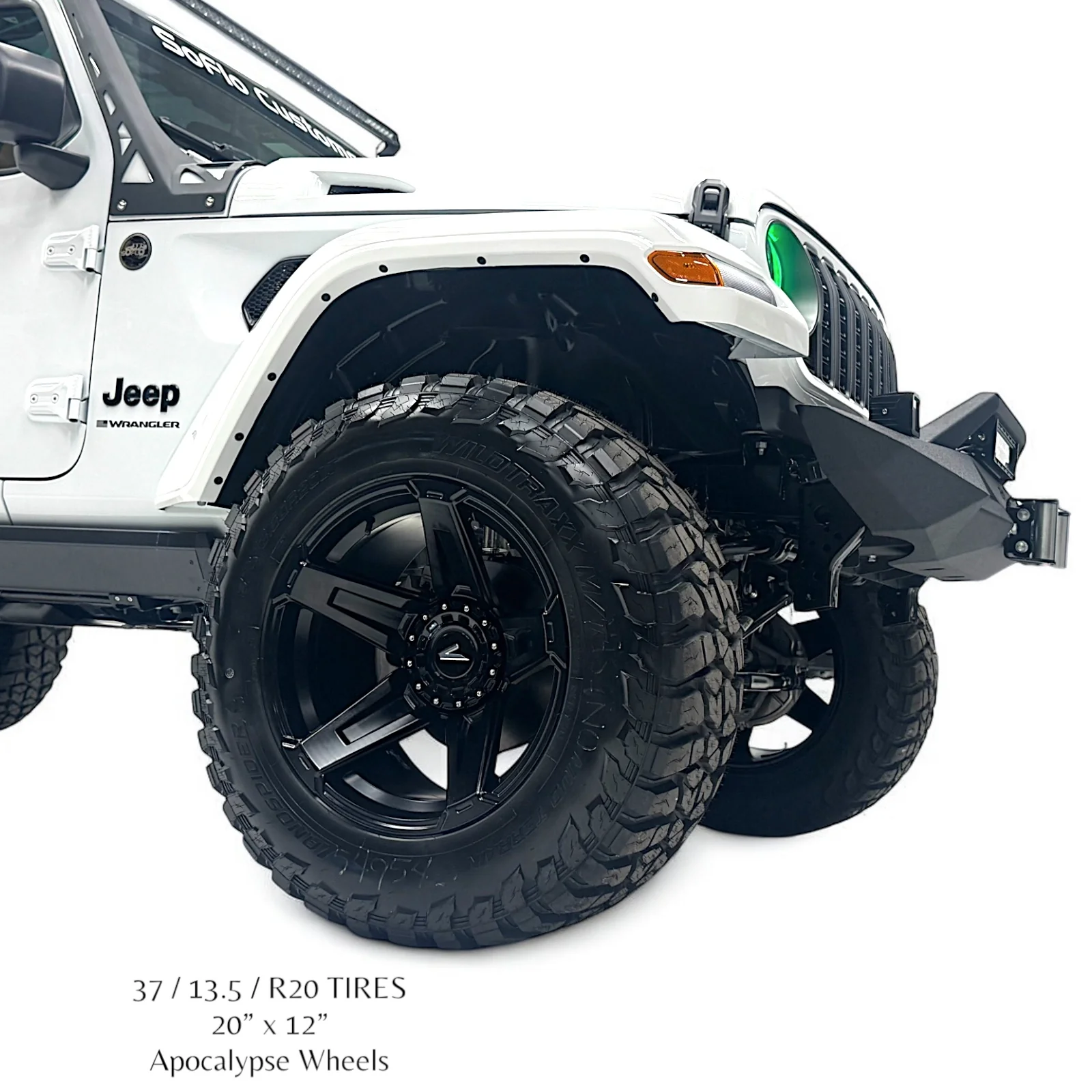 Apocalypse 5 Spoke Wheel for Jeep Gladiator /  Wrangler 5 Lug (Black)