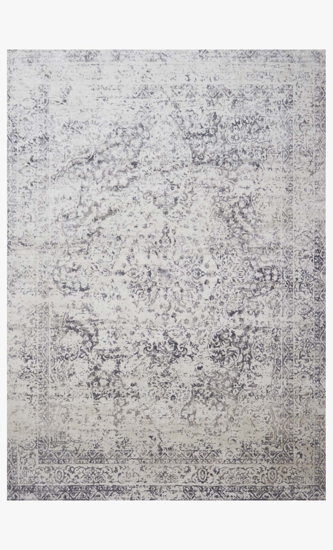 Loloi Patina Collection - Transitional Power Loomed Rug in Silver & Lt. Grey (PJ-03)