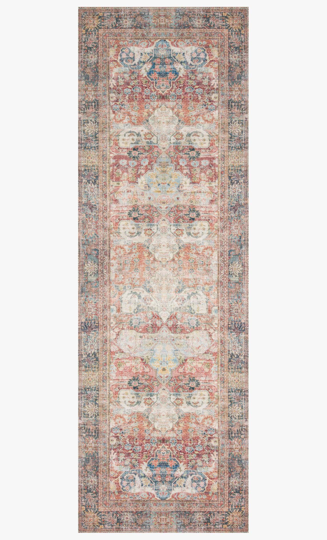 Loloi II Loren Collection - Traditional Power Loomed Rug in Brick (LQ-14)