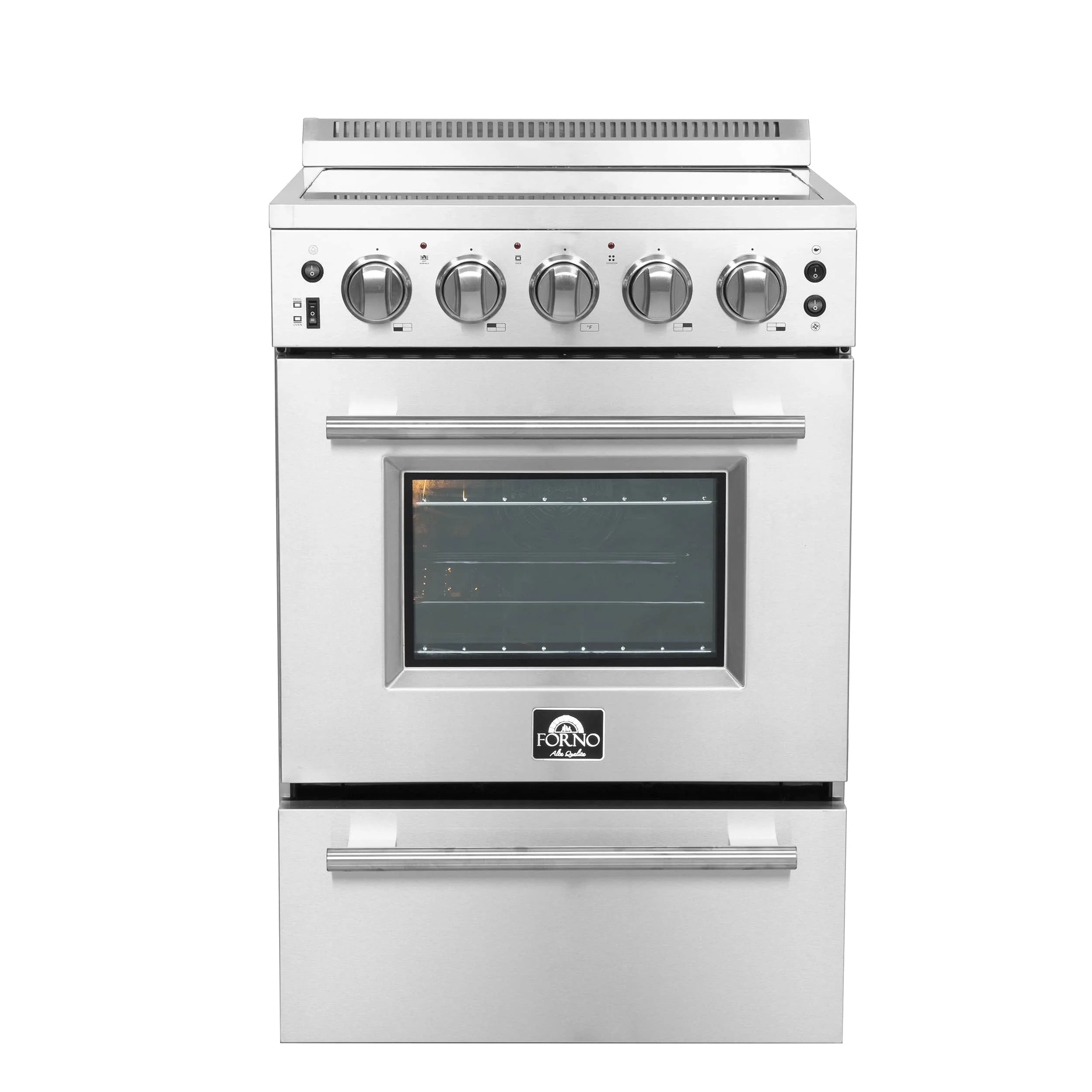 Forno Loiano 24-Inch Electric Range with 4 Burners in Stainless Steel (FFSEL6069-24)