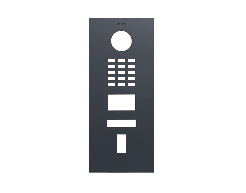 DoorBird Front Panel for D2101FV Fingerprint 50/D2101FV EKEY in Anthracite Grey, RAL 7016