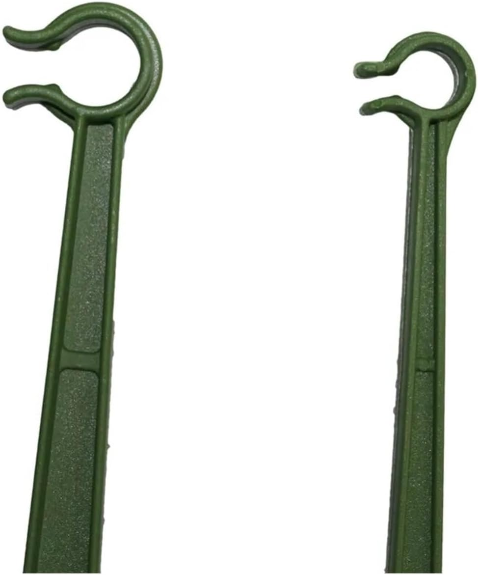 40 Pcs Agriculture Plant Support Connector Plastic Gardening Pillar Fixed Rod Garden Awning Pole Connecting Rod (Color : Green, Size : 11mm x 470mm)