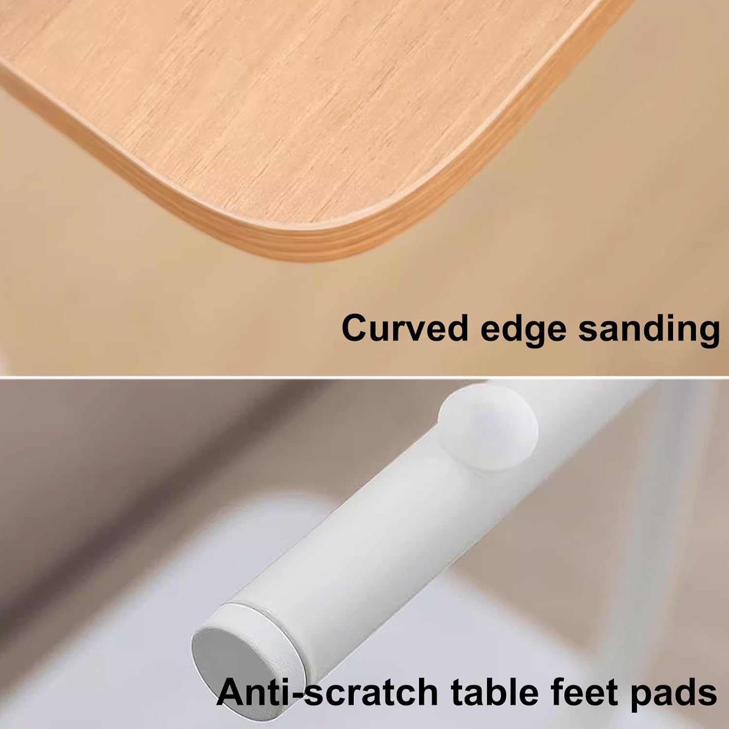 Hospital Bed Tables Particleboard Nightstand, Laptop Bedside Table, C Shaped Side Table, Home Work Sofa Side Table with Silent Feet for Home, Hospitals(90x35x60.5cm)