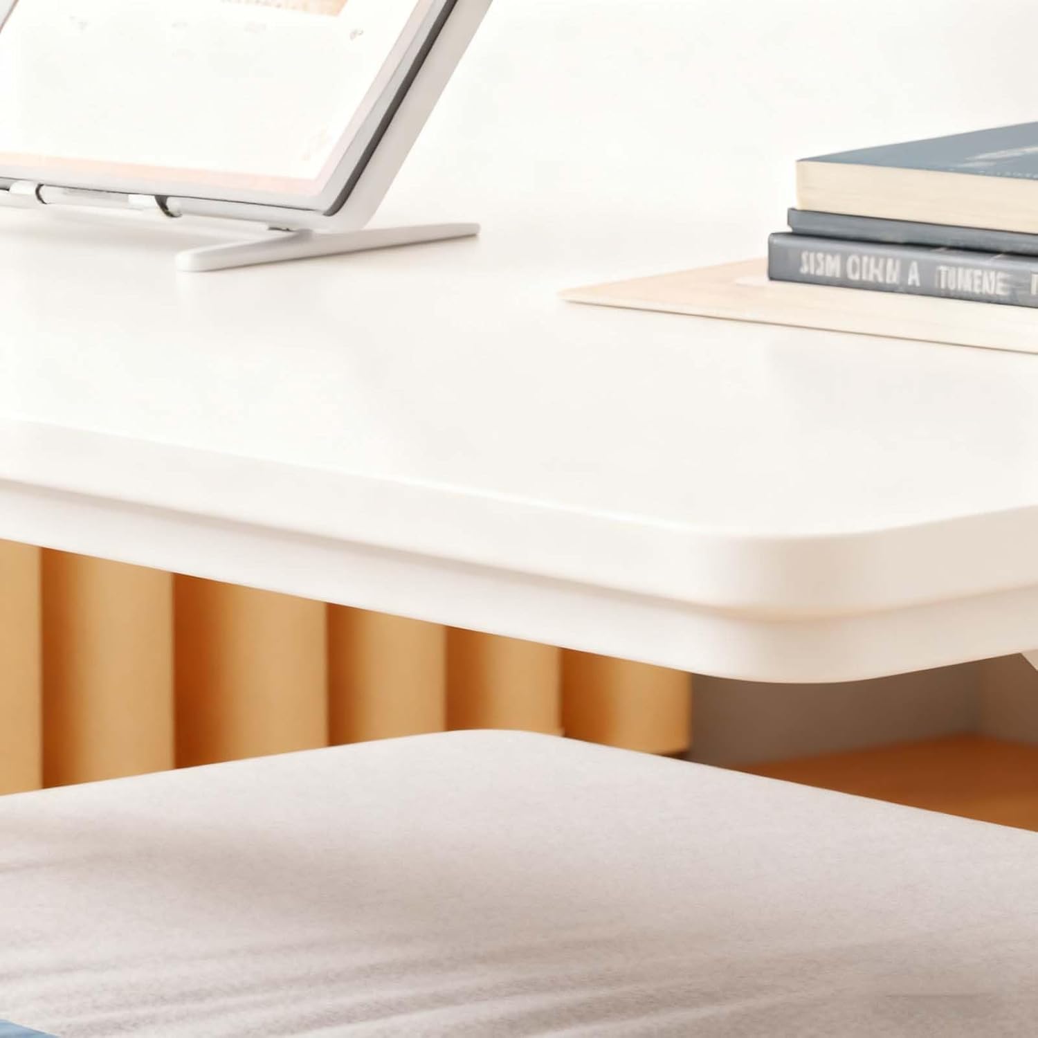 Over The Bed Table with Wheels - Adjustable Height Desk, Rolling Mobile Laptop Cart for Bedroom Work, King Size Beds(120 * 40 * 68cm)