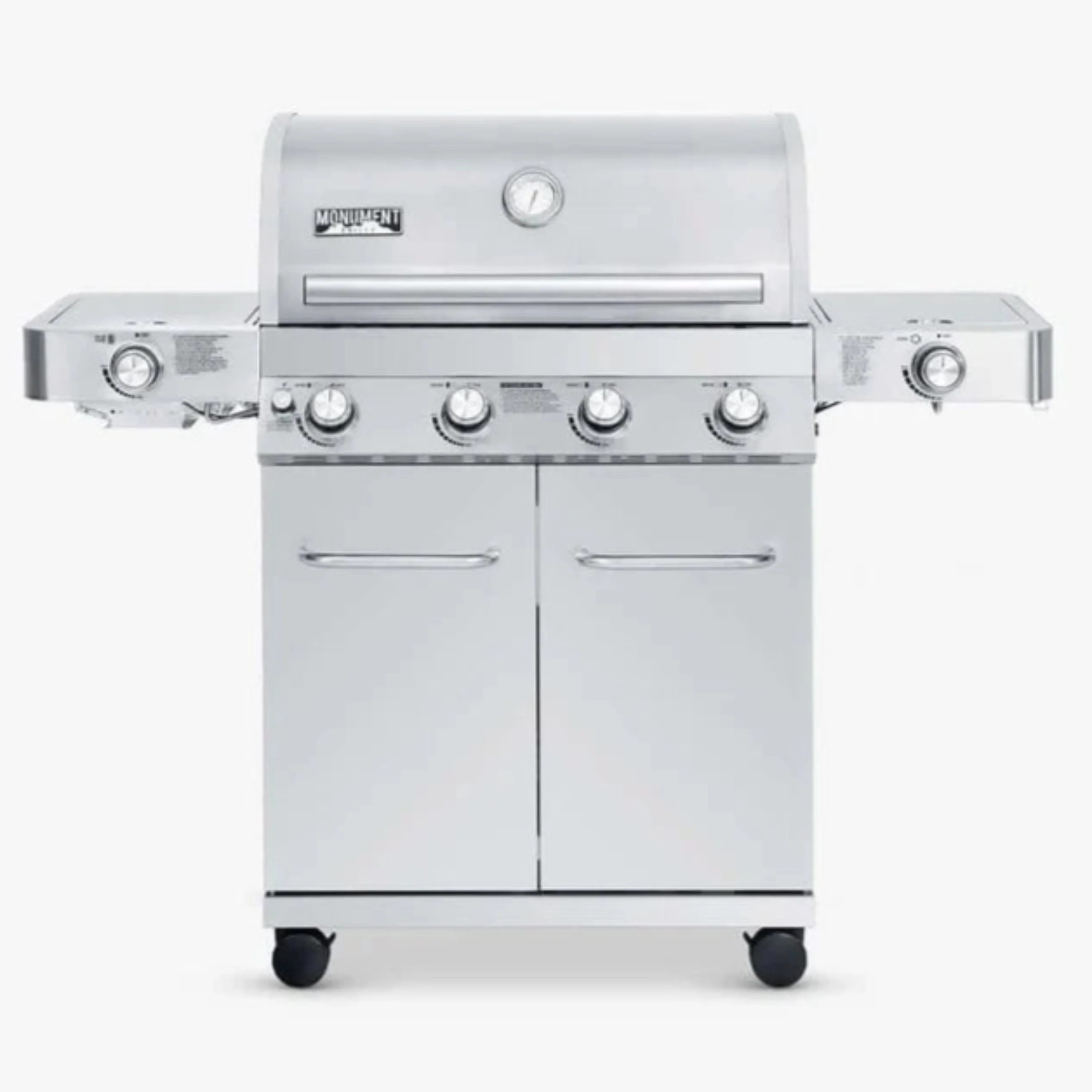 Monument Classic Infrared Propane Gas Grill in Stainless Steel with 4 Burners & 2 Side Burners (24367)