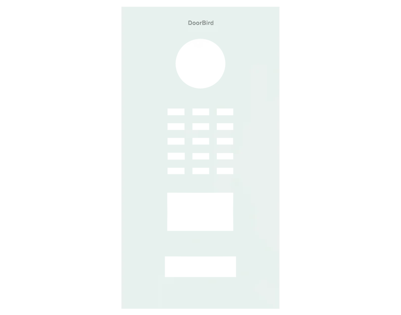 DoorBird Front Panel for D2101V in Traffic White, RAL 9016