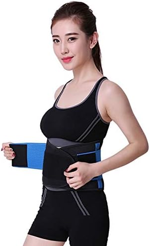Posture Corrector Posture Corrector Belt Sports Waist Support Gym Accessories Weightlifting Slim Training Fitness Lumbar Brace Protective Gear Back Bracex-Large,Blue-XX