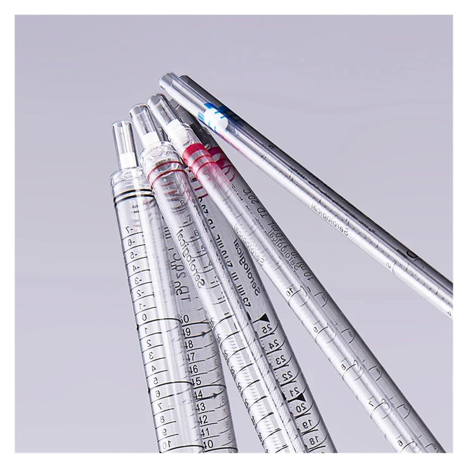 Disposable Graduated Pipettes - 1mL/2mL/5mL/10mL/25mL/50mL Plastic Dropper Ideal for Laboratory, Home and Craft Use (100pcs 2mL)