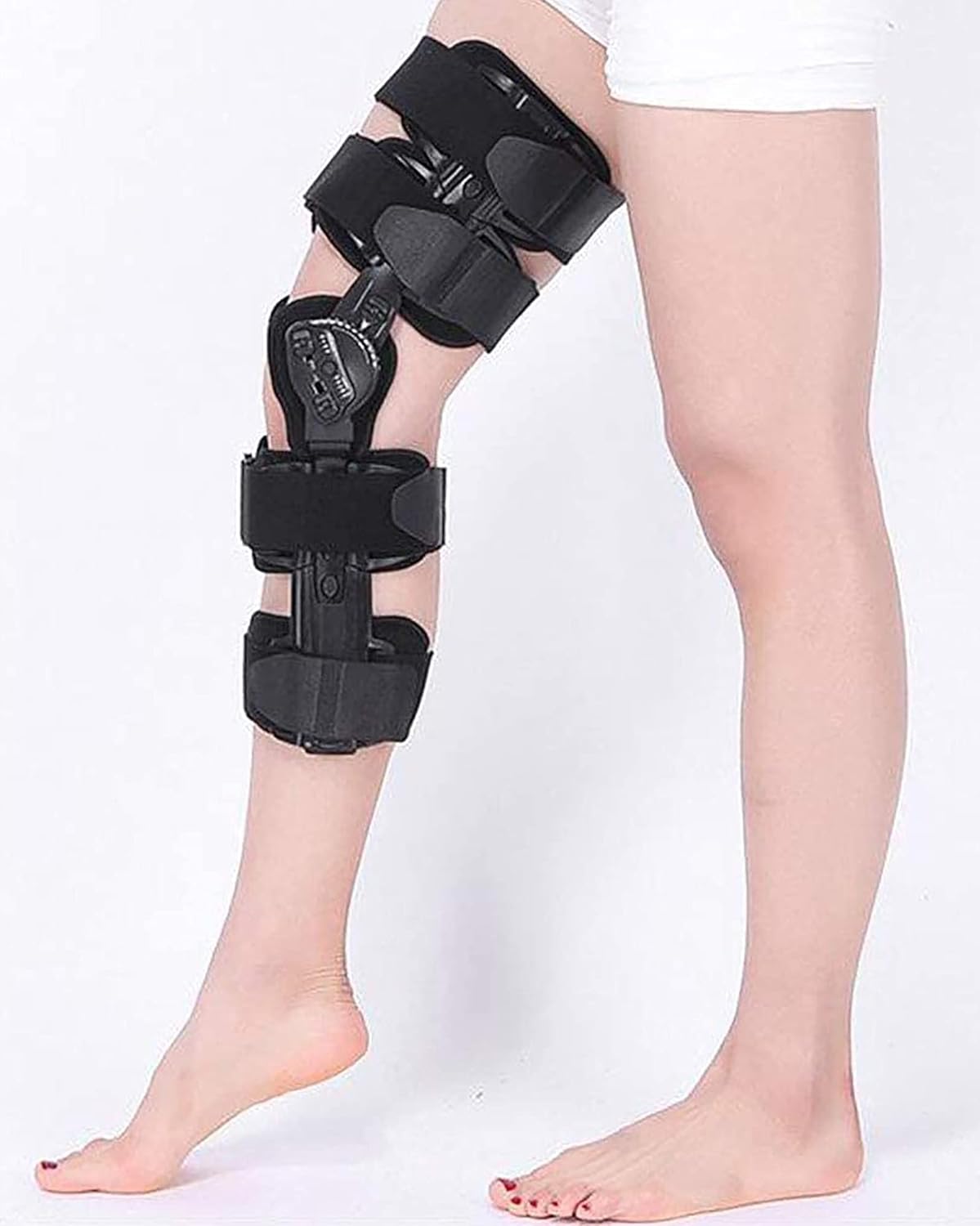Adjustable Knee Support Brace Ligament Meniscus Fracture Knee Orthosis Post Operative Injury Fixation Bracket Rehabilitation Knee Pads(