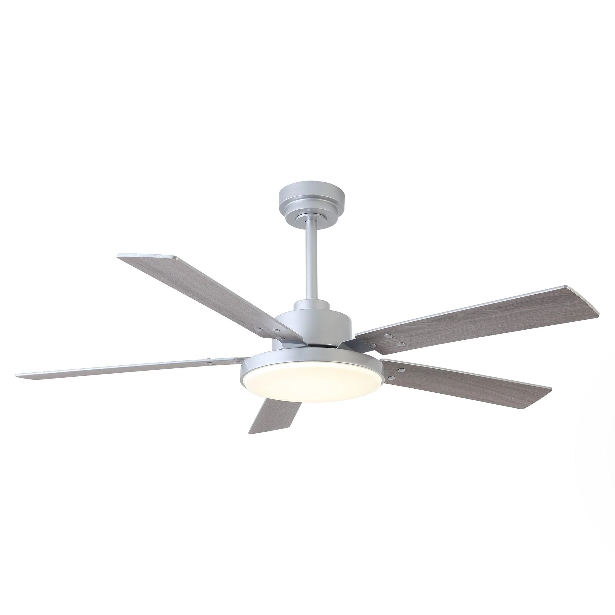 Parrot Uncle Vaczon 52-Inch Double-sided Blades Modern Ceiling Fan with Remote Control and LED Light