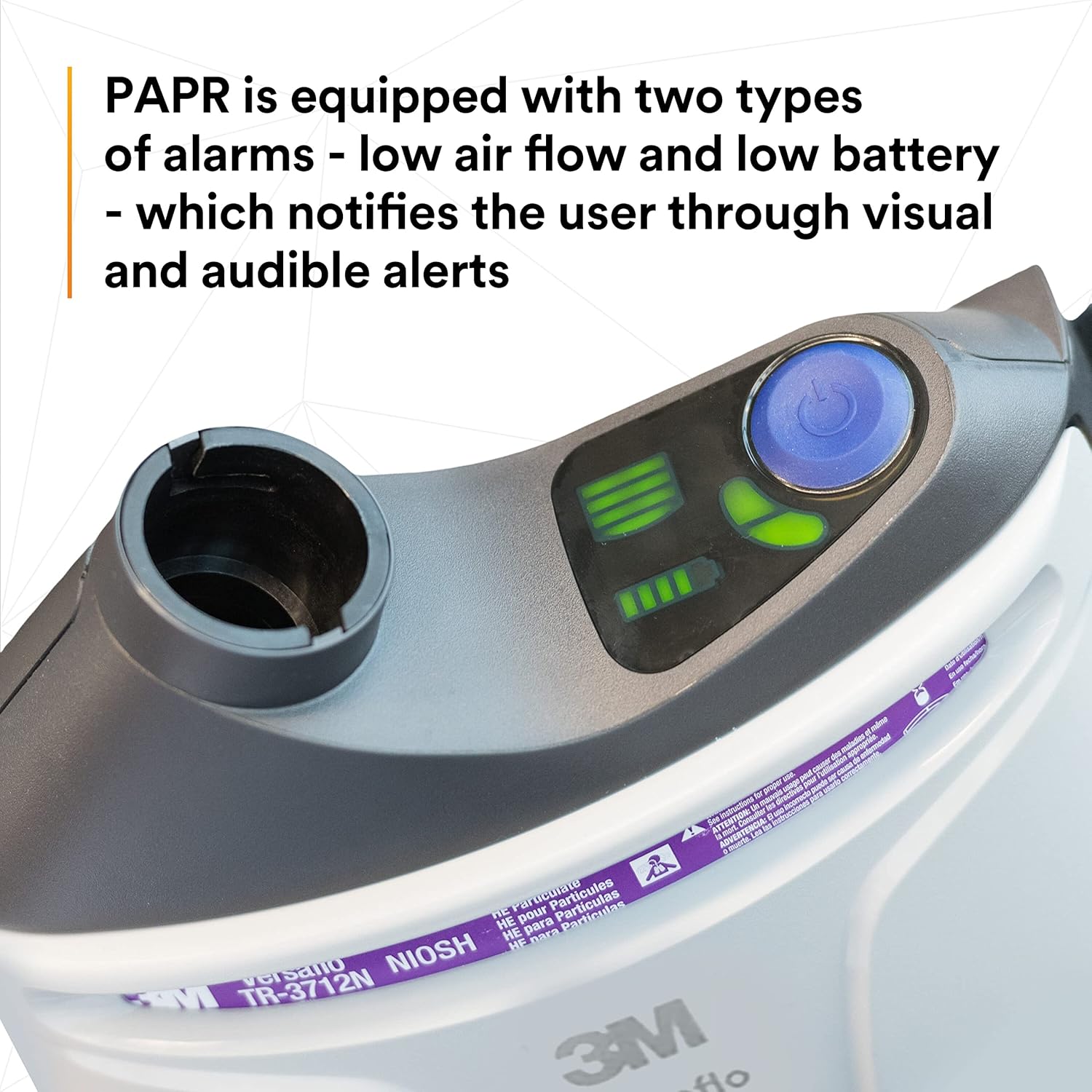 3M Versaflo PAPR Assembly TR-304N+; with Easy Clean Belt and High Capacity Battery; 1 ea/Case