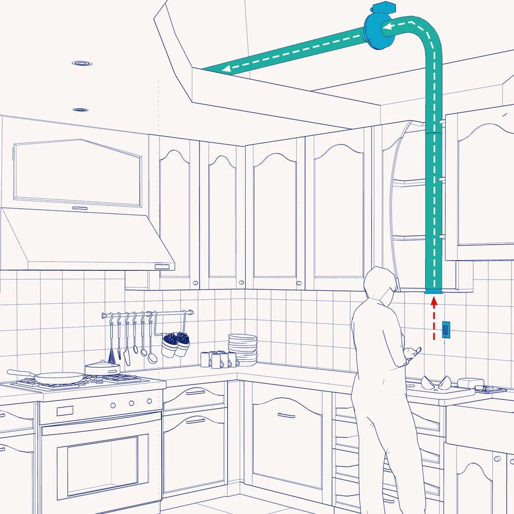 Fantech FG 4 4in. Inline Centrifugal Duct Fan