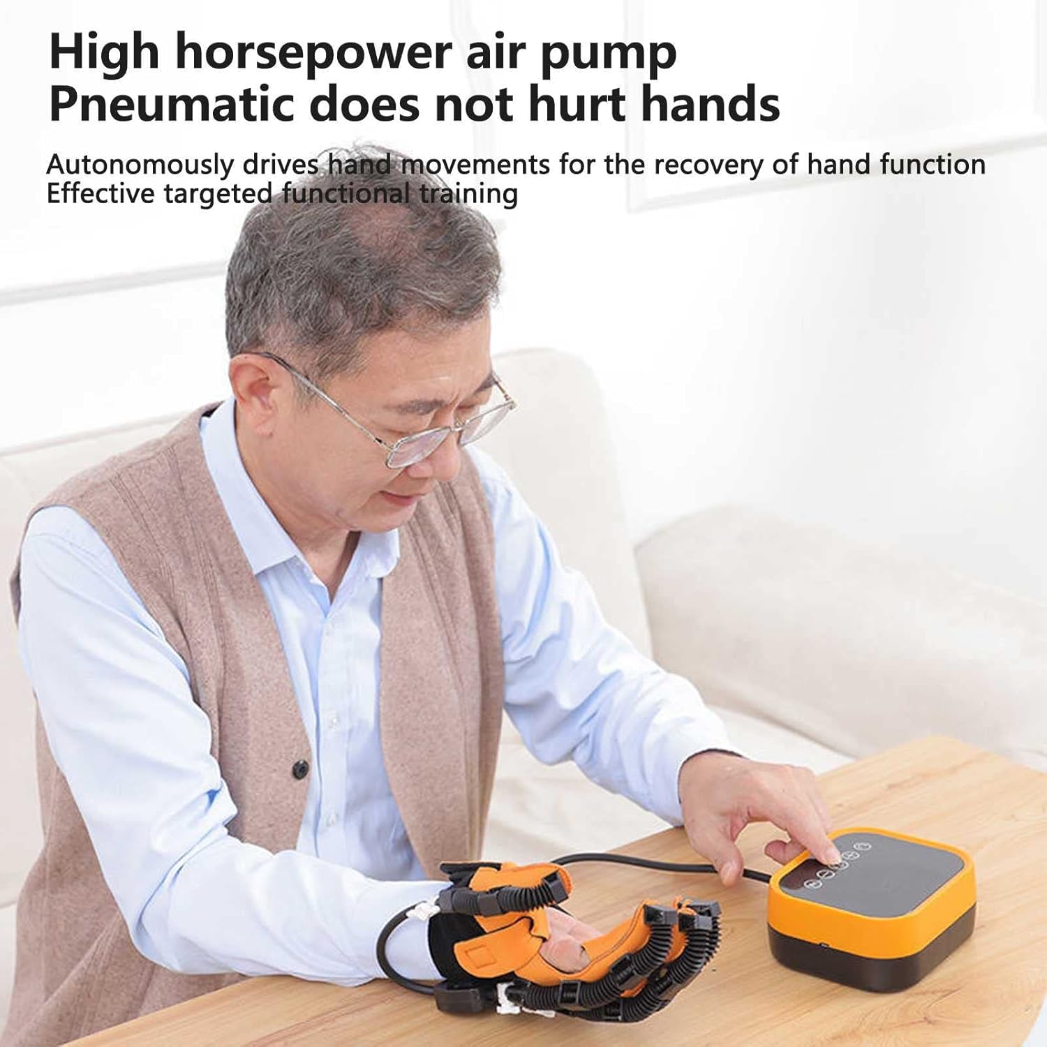 Rehabilitation Robot Gloves, 2nd Generation Upgrade Recovery Gloves for Patient, for Hemiplegia Stroke Arthritis Hand Finger(Size:S Code,Color:Right Hand)