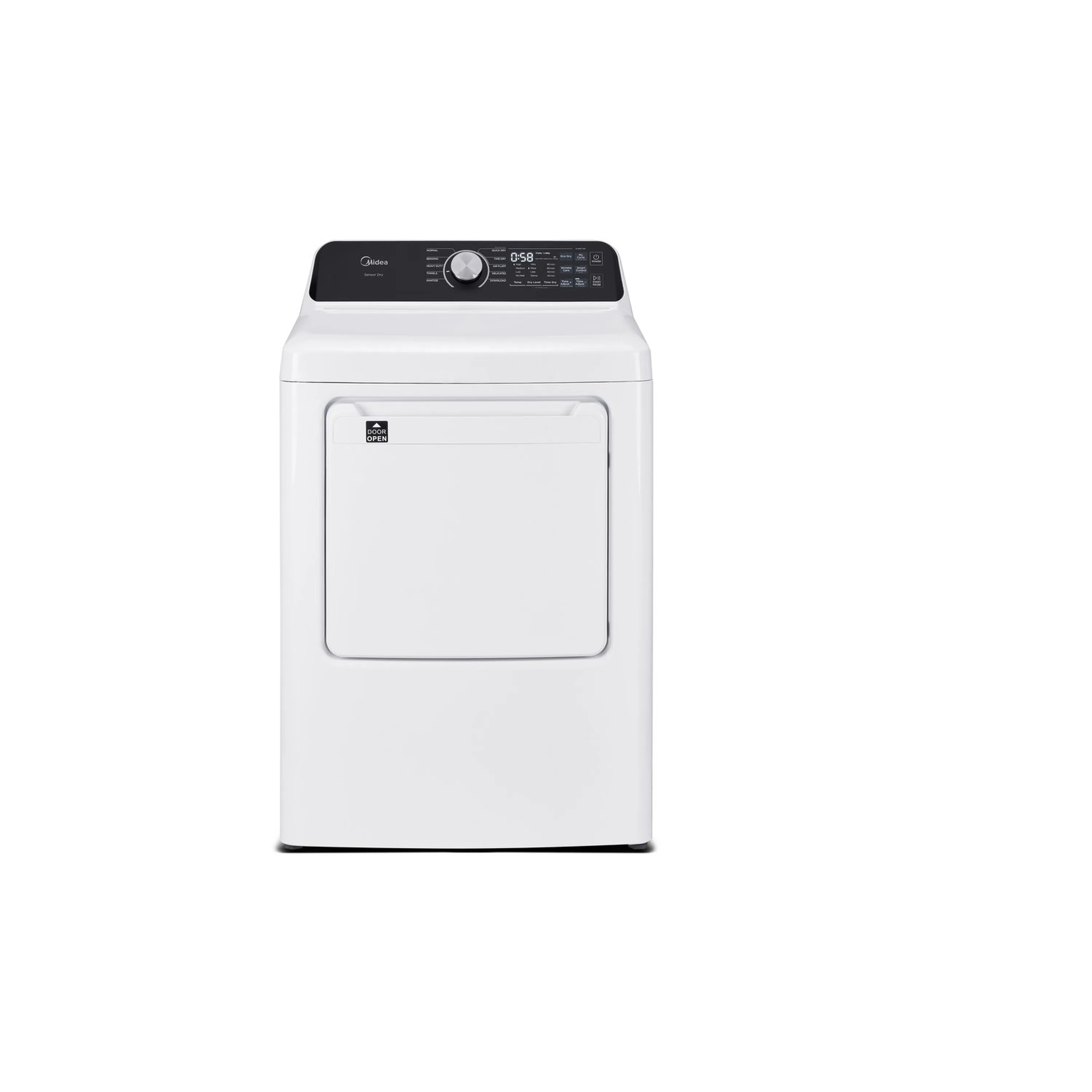 Midea 7.0 Cu. Ft. Electric Dryer with Sensor Dry in White (MLTE45N4BWW)