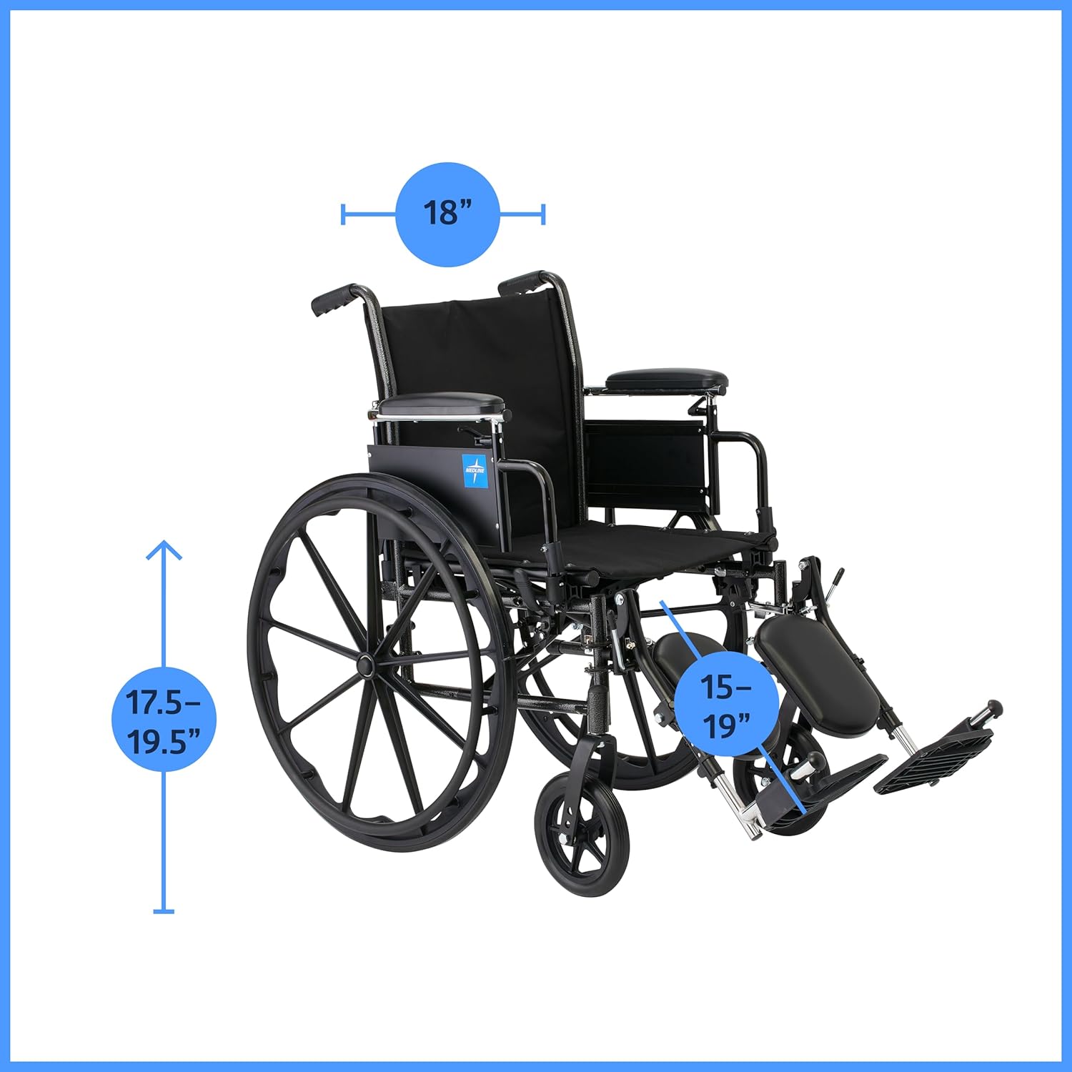 Medline K3 Guardian Wheelchair, 18