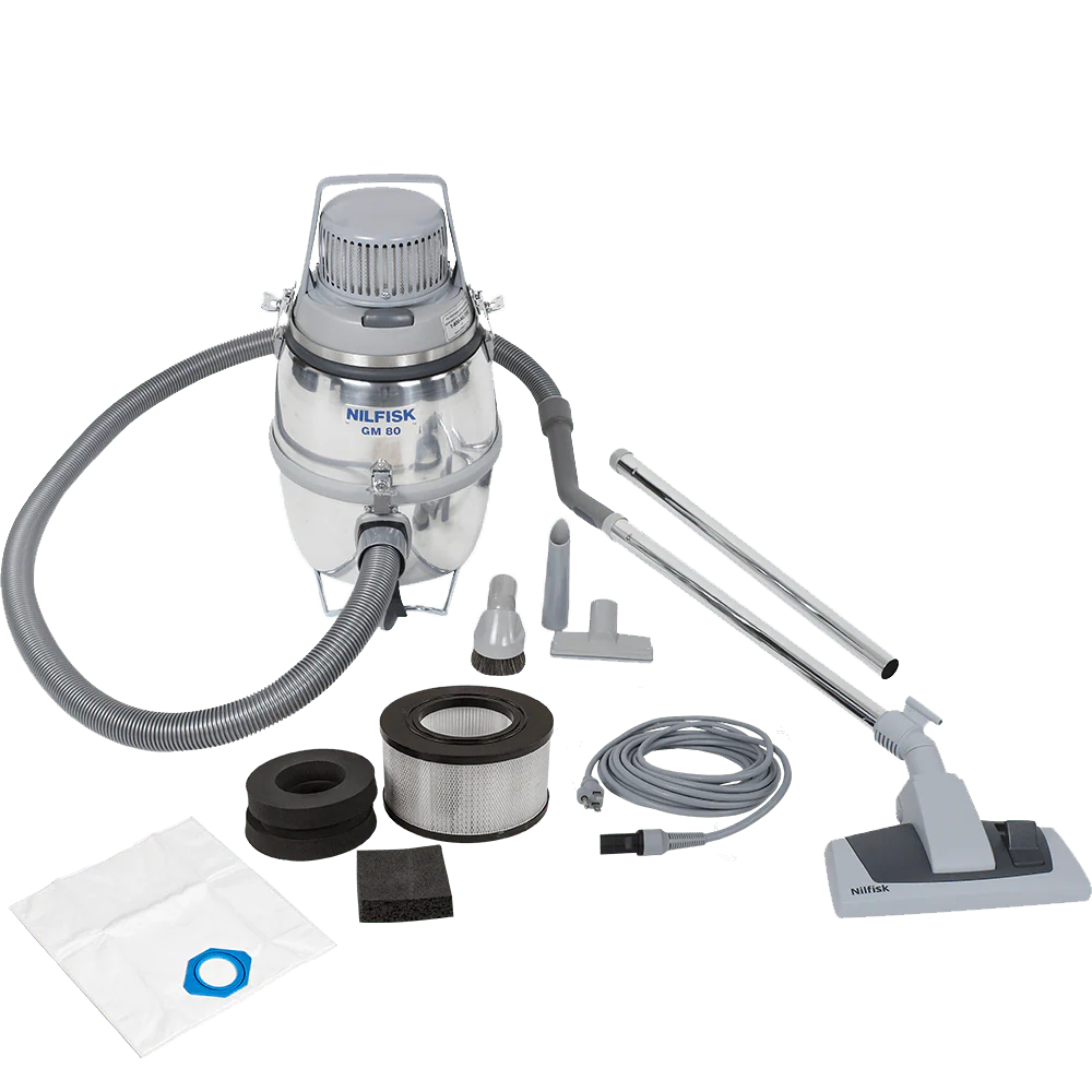 Nilfisk GM-80 Canister Light Industrial Vacuum - HEPA