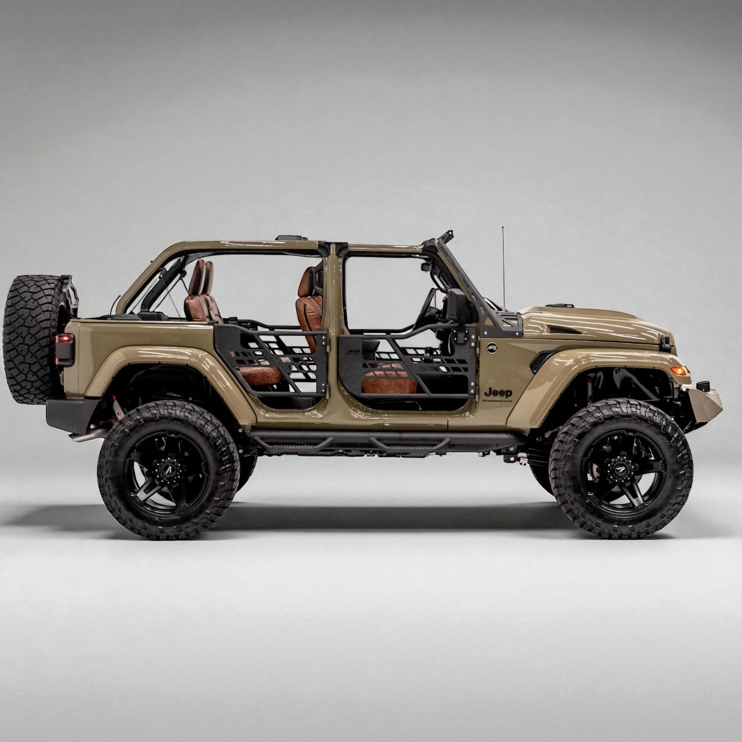 Jeep Wrangler 2018-2026 Stationary Steel Side Steps