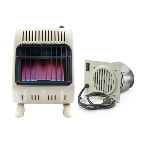 Mr. Heater Vent Free Blower Fan Kit and Blue Flame Natural Gas Heater