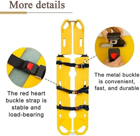 Foldable Aluminum Stretcher, 350lbs Capacity, 63