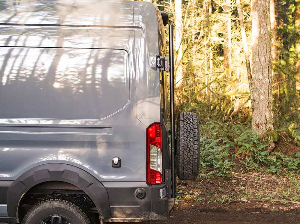 Transit Van Rear Ladder + Tire Carrier